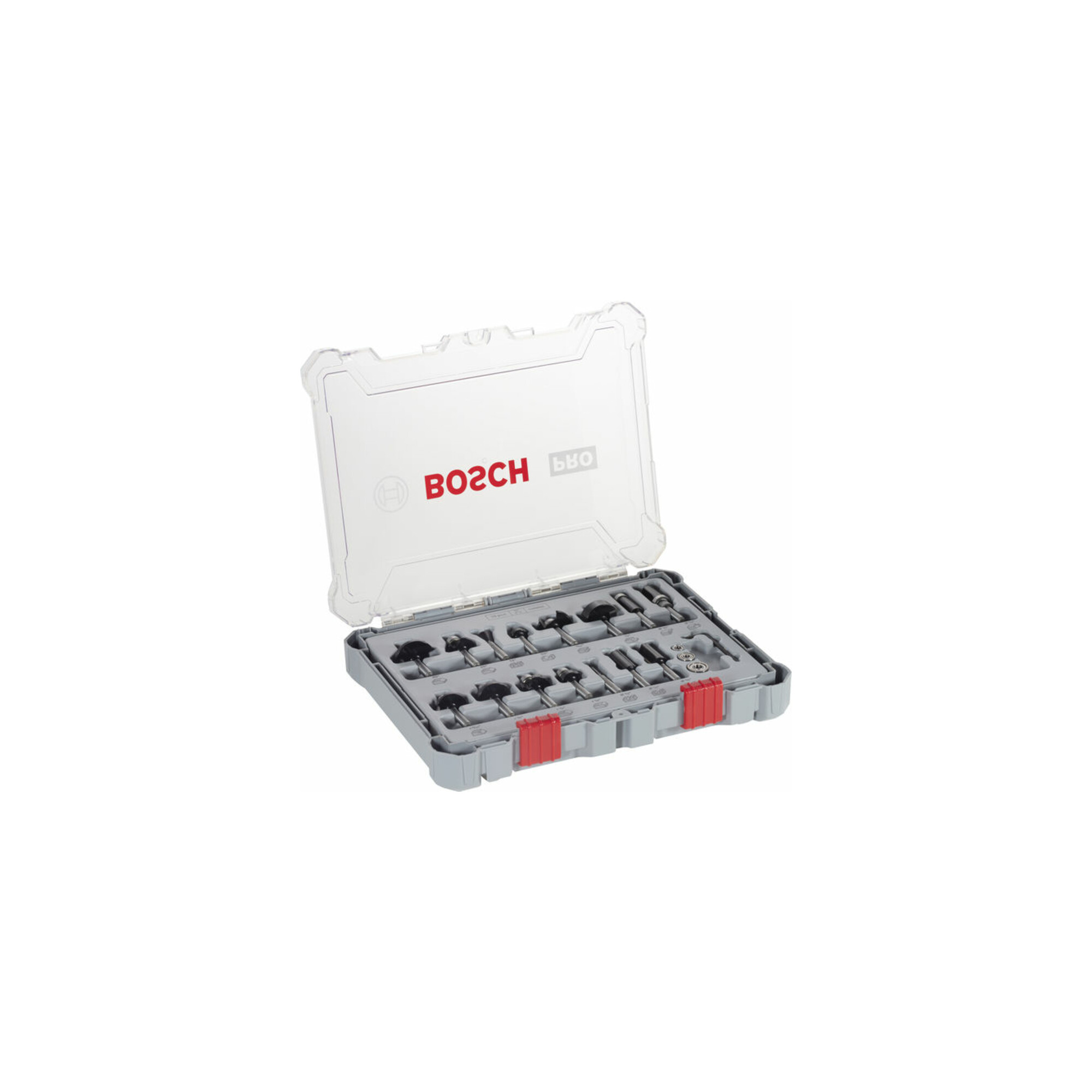 Bosch Router Bit Set 15 Pcs Mixed 1/4 Shank - Image 5