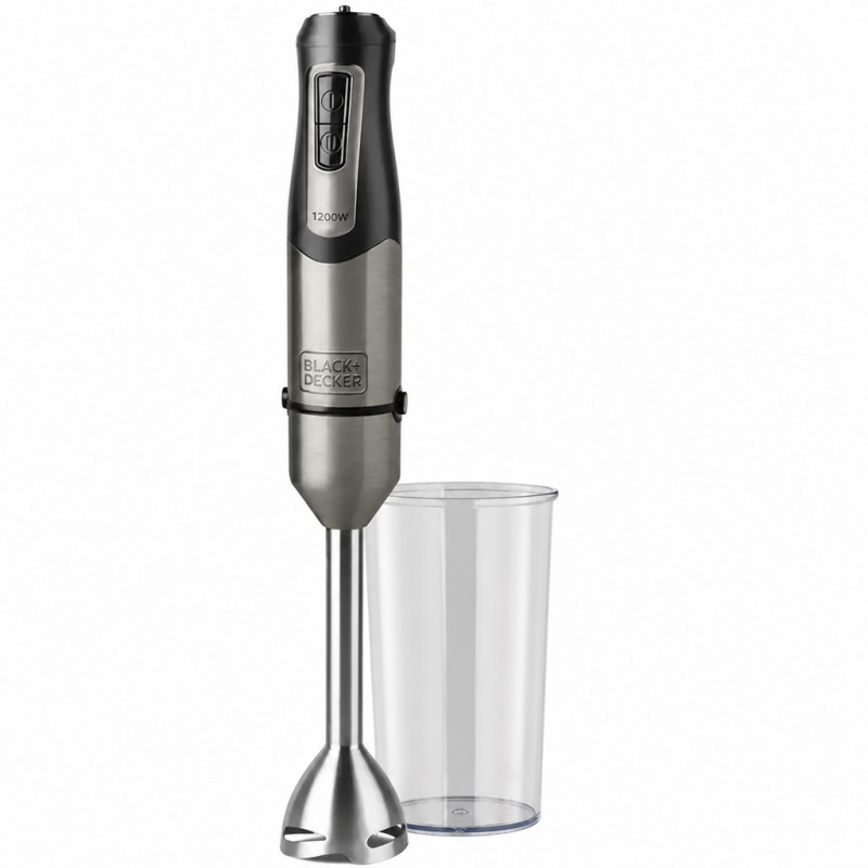 Schwarz Black & Decker Bxhb1200e 1 L Pürierstab 1200 W Edelstahl - Bild 5