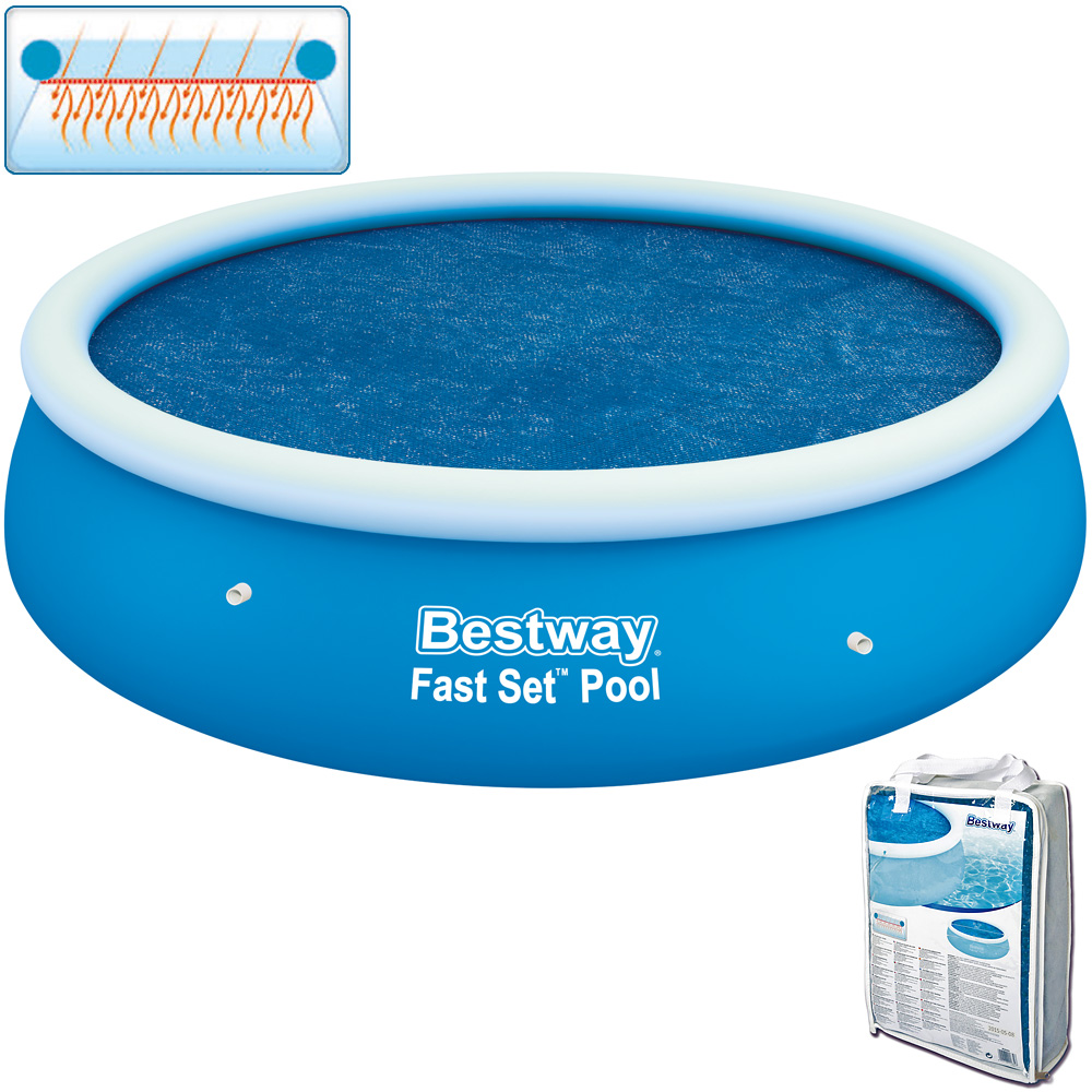 Bestway Blau Flowclear™ Pe-Solarabdeckplane Ø 210 Cm, Rund