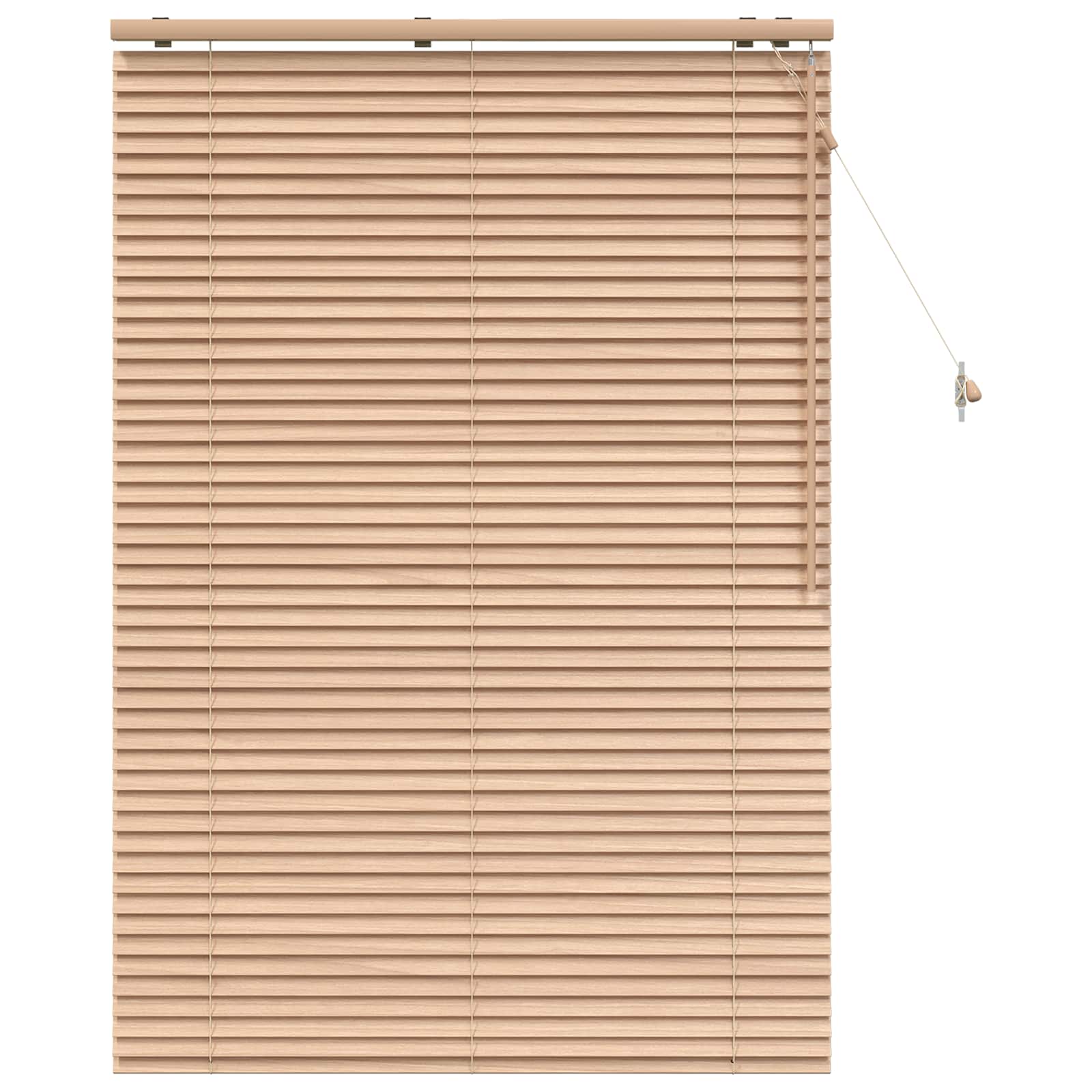 Vidaxl Beige Venetian Blind Oak Look 115 X 160 Cm 35 Mm Solid Paulownia Wood