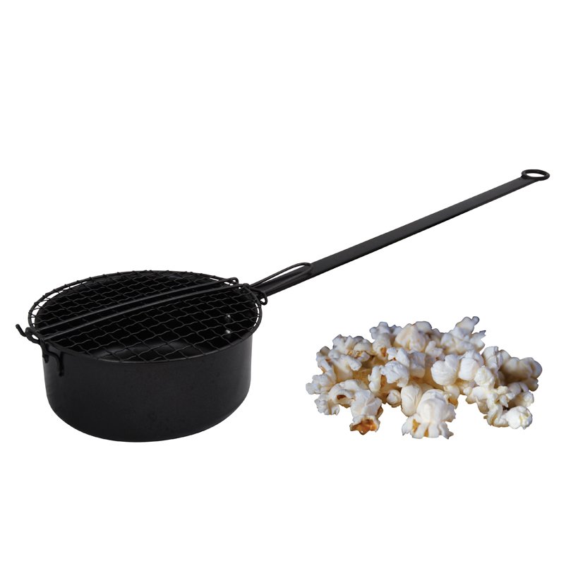 Esschert Design Schwarz Grillgeschirr, Popcorn-Pfanne - Image 4