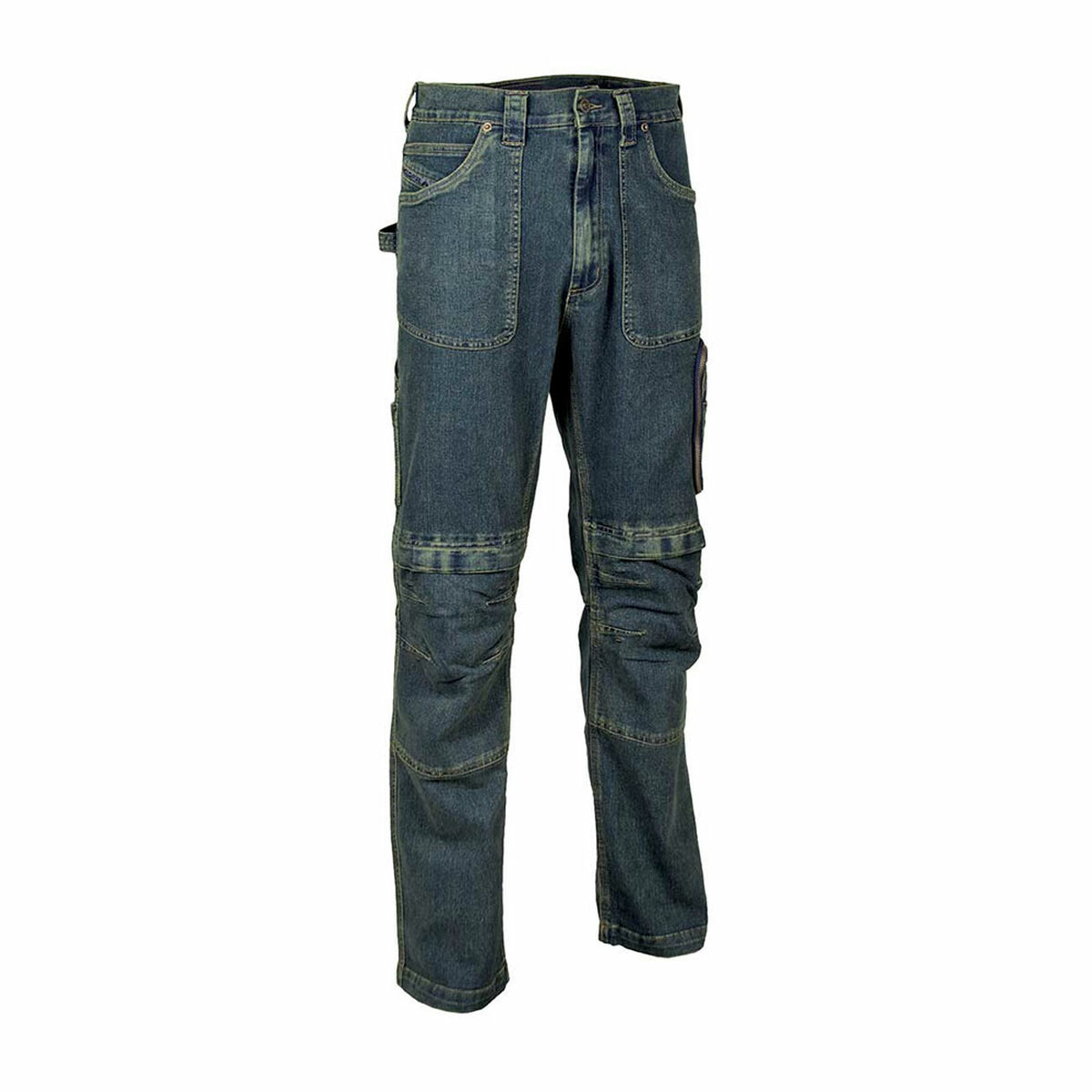 Pantaloni Da Lavoro Dortmund Blu Navy Taglia 46 Cofra Resistente Ed...