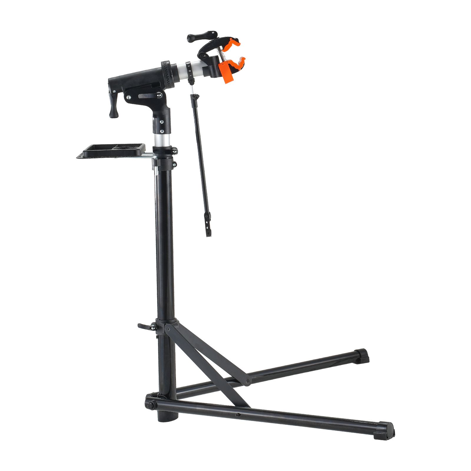 Support de réparation vélo pliant en aluminium, hauteur réglable 1020-1600 mm, pince rotative 360°, plateau magnétique amovible, 30 kg