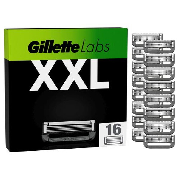 Gillette Herren Schwarz Labs Rasierklingen 16 Original Ersatzklingen, - Image 6