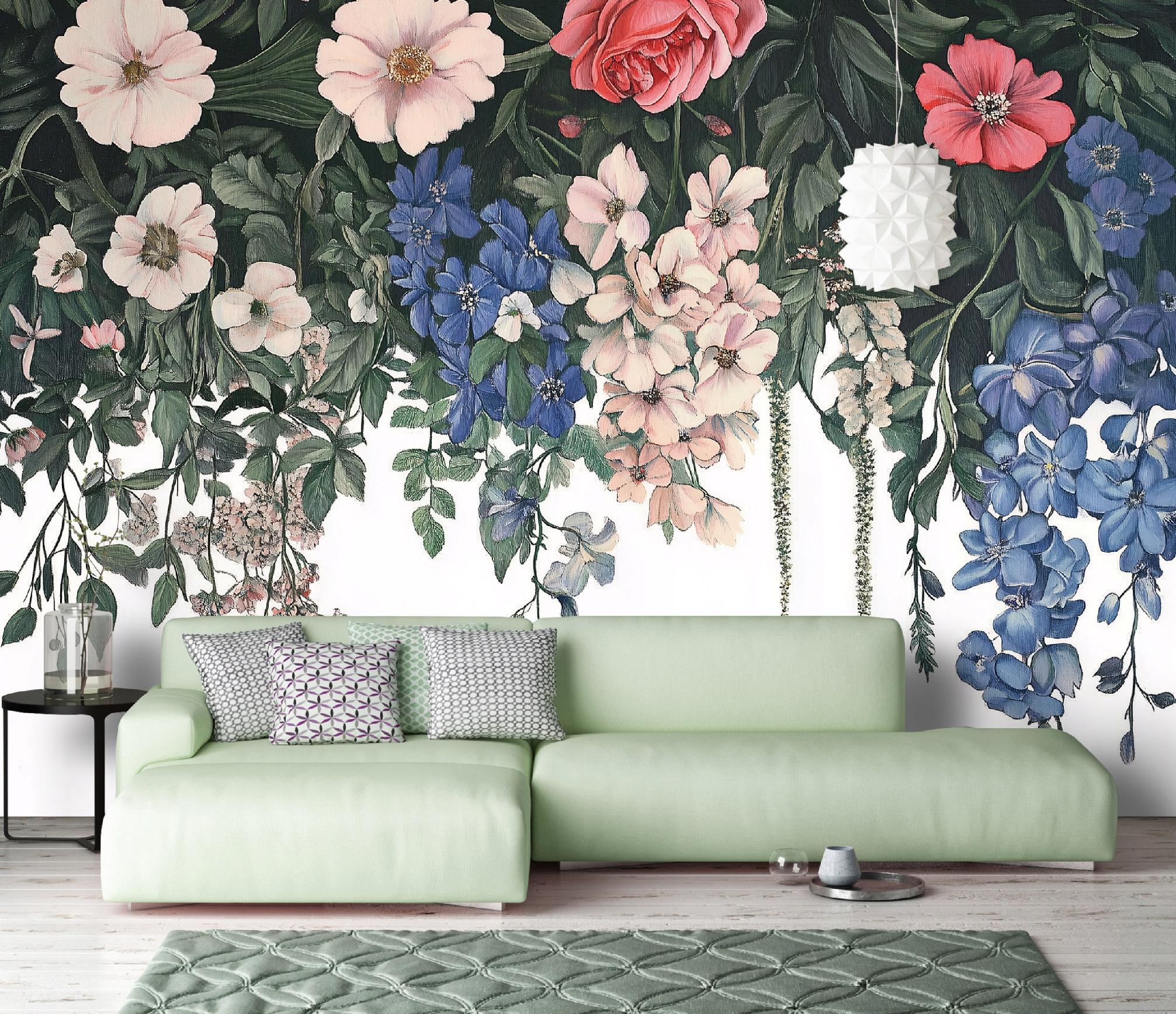 Wallarena Vlies Fototapete Botanisch 250x175 Cm, Tapeten, Für Wohn Und Schlafzimmer, Vliestapete Wandtapete Tapete 3d Effekt- Inkl. Kleister - Blumen Blätter