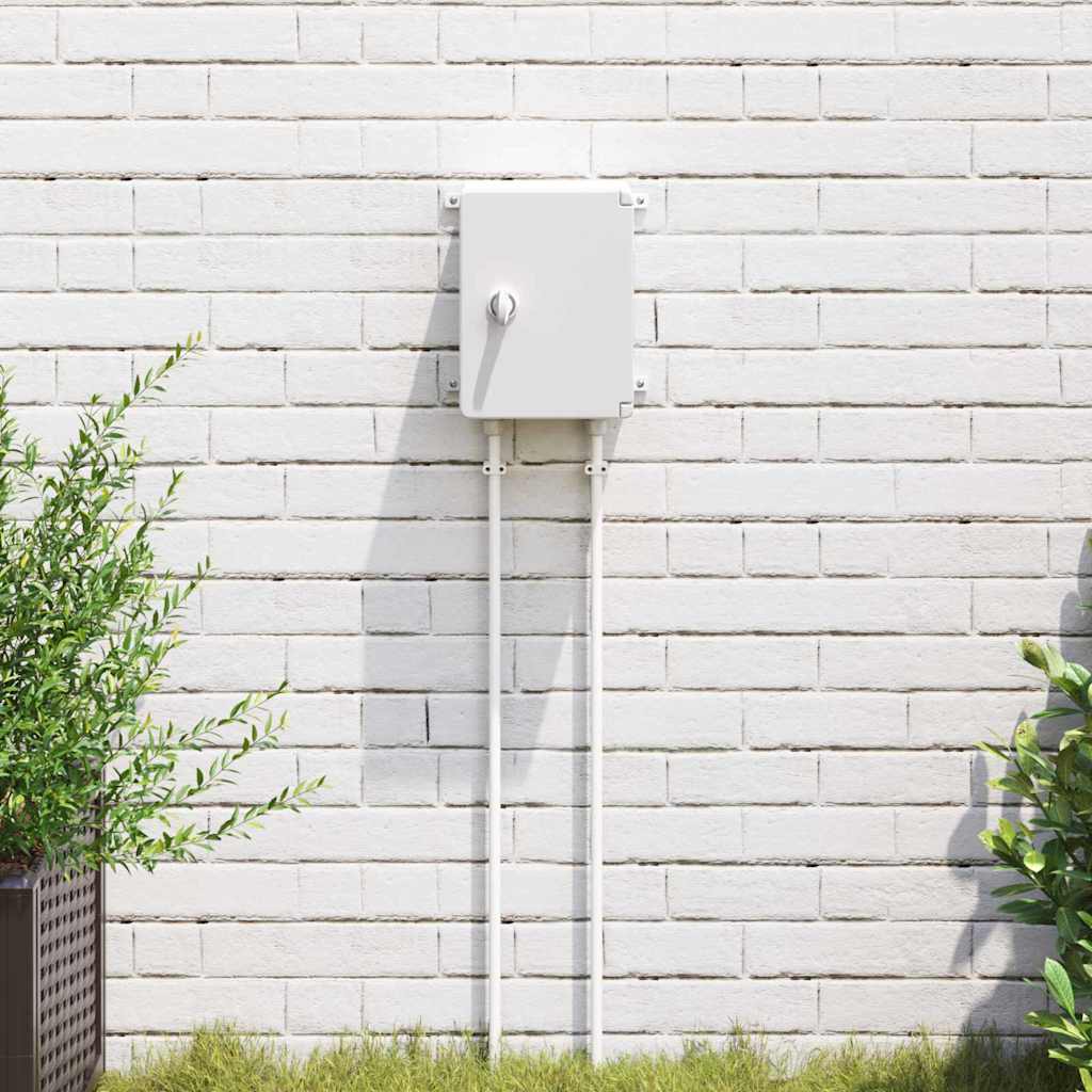 Armoire de contrôle en plastique ABS grise, 25 x 13 x 24 cm, intérieur et extérieur
