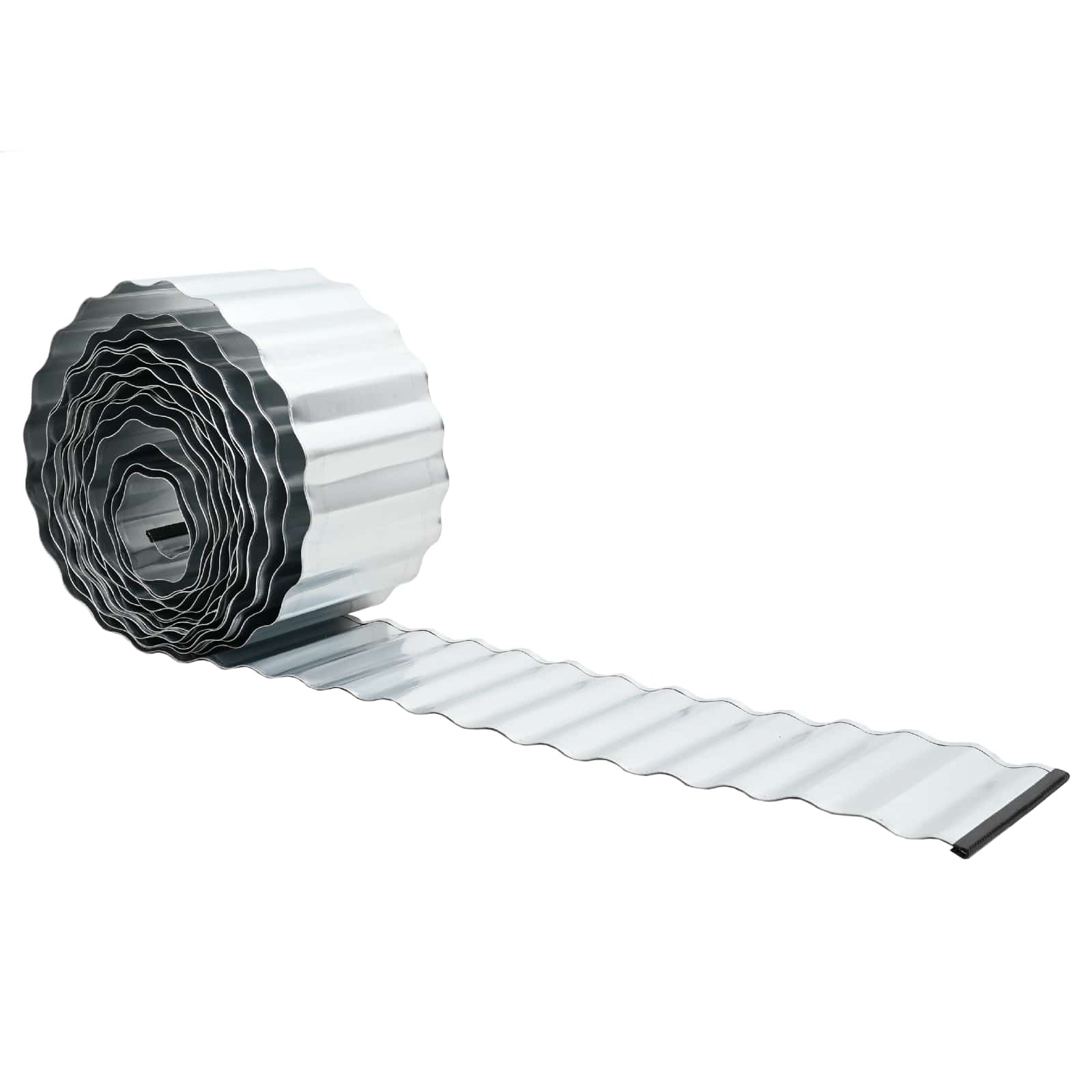 Vidaxl Grau Raseneinfassung 20 M X 30 Cm Verzinkter Stahl Silber