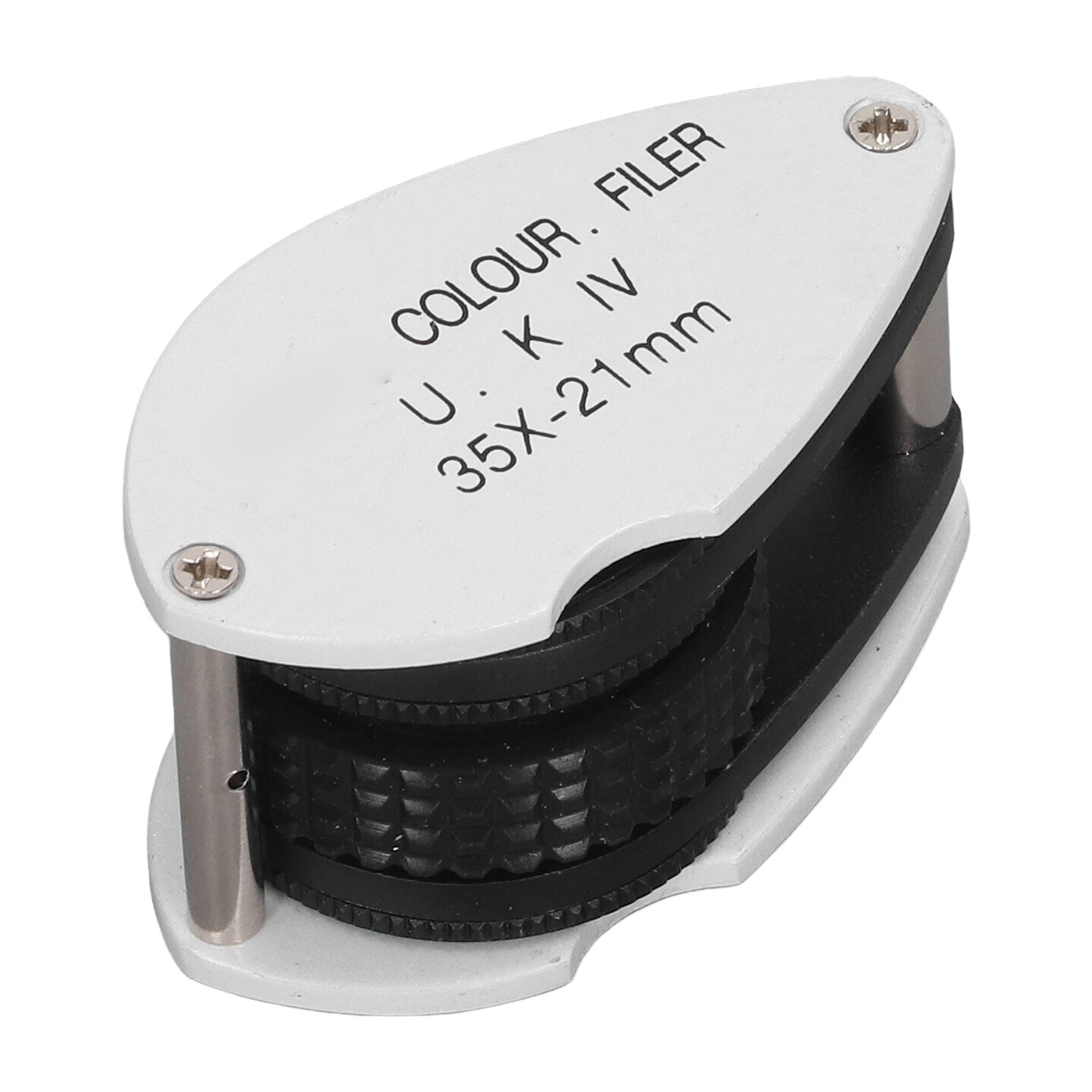 Loupe de poche pliante 35x avec lentille filtrante, pour bijoux et laboratoire
