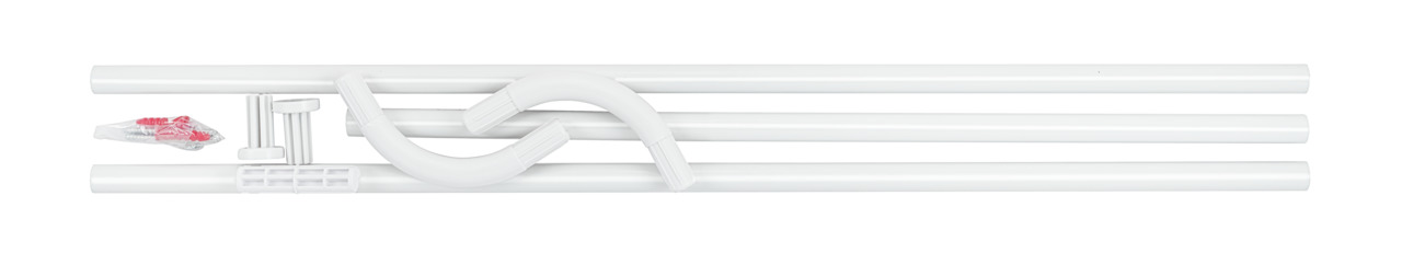 WENKO Winkelstange Universal 20 mm Weiß Duschvorhangstange 19214100 - Image 4