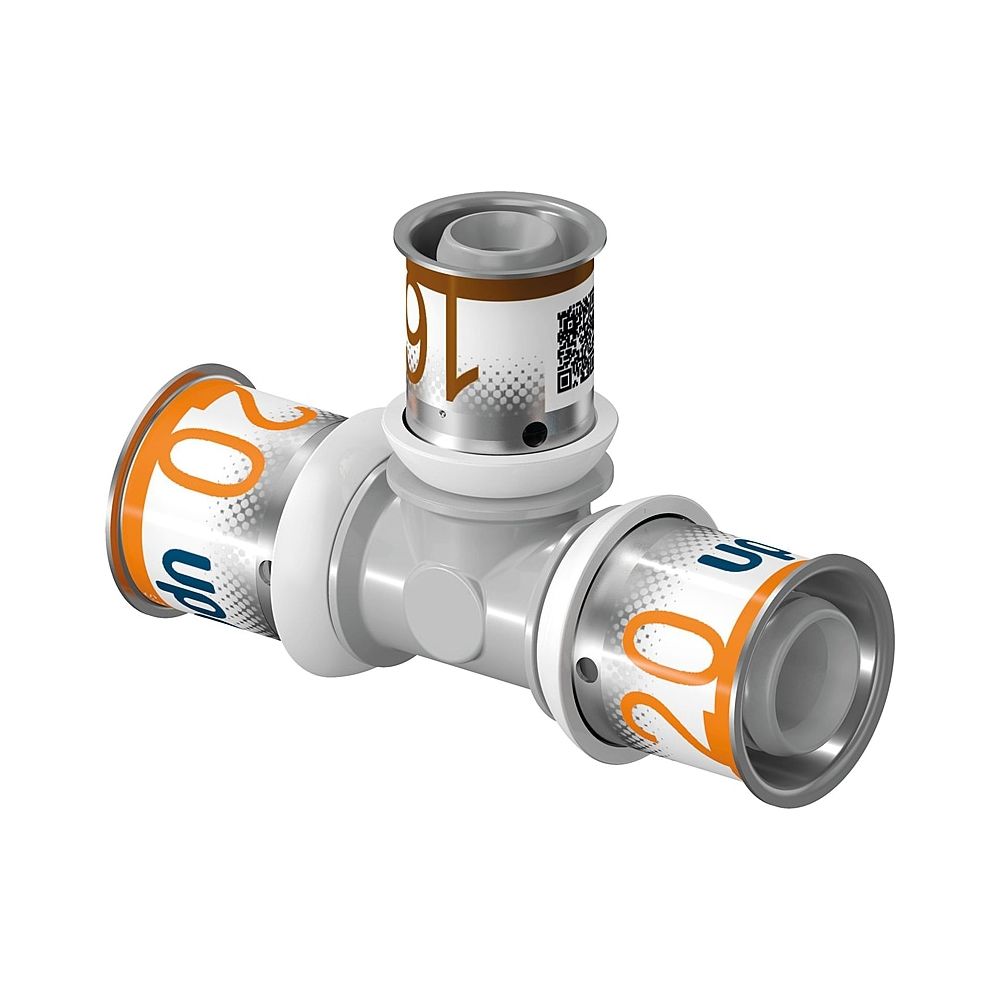 Uponor S-Press Plus T-Stück Reduziert Ppsu 20-16-16, 1039949 - Bild 5