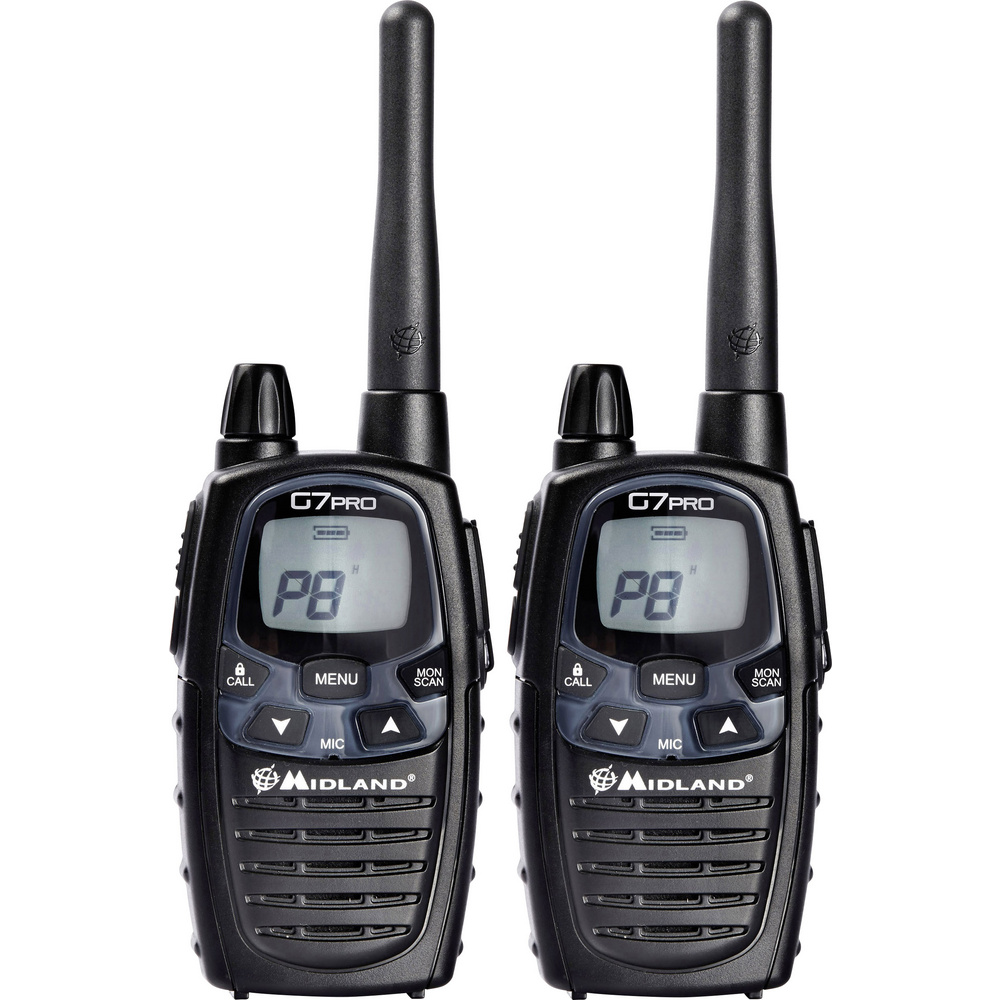 Midland G7 Pro Twin C1090.13 Pmr/Lpd-Handfunkgerät 2Er Set