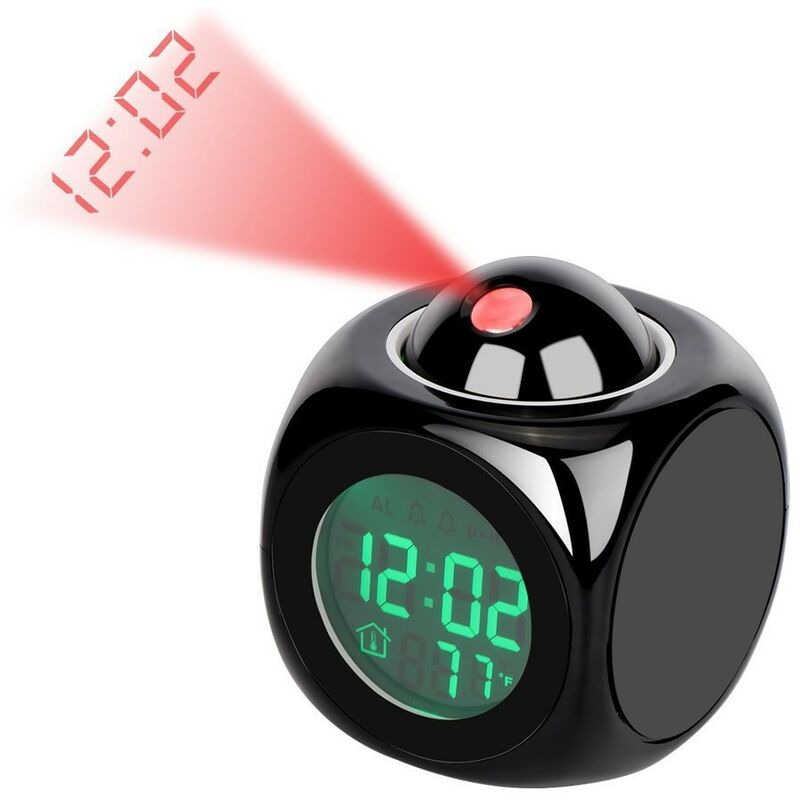 [mai Utilizzato]sveglia Con Proiezione - Orologio Digitale Con Proiettore Da Soffitto Per Camera Da Letto, Sveglia Con Proiezione Radiocontrollata