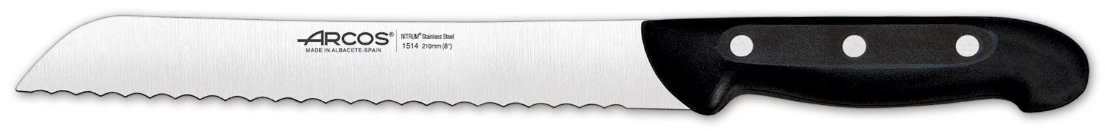 Arcos Schwarz Rostfreies Brotmesser 210 Mm Maitre M/Fib.151400-Bl - Bild 3