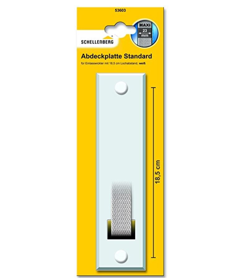 Schellenberg - Gurtwickler-abdeckplatte Standard Maxi, 18,5 Cm - 53603