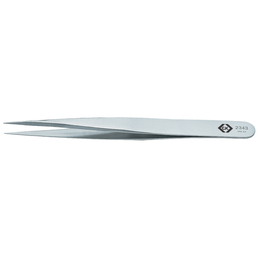 C.k Magma C.k T2343 Präzisionspinzette Mm Sa Spitz, Fein 130 Mm