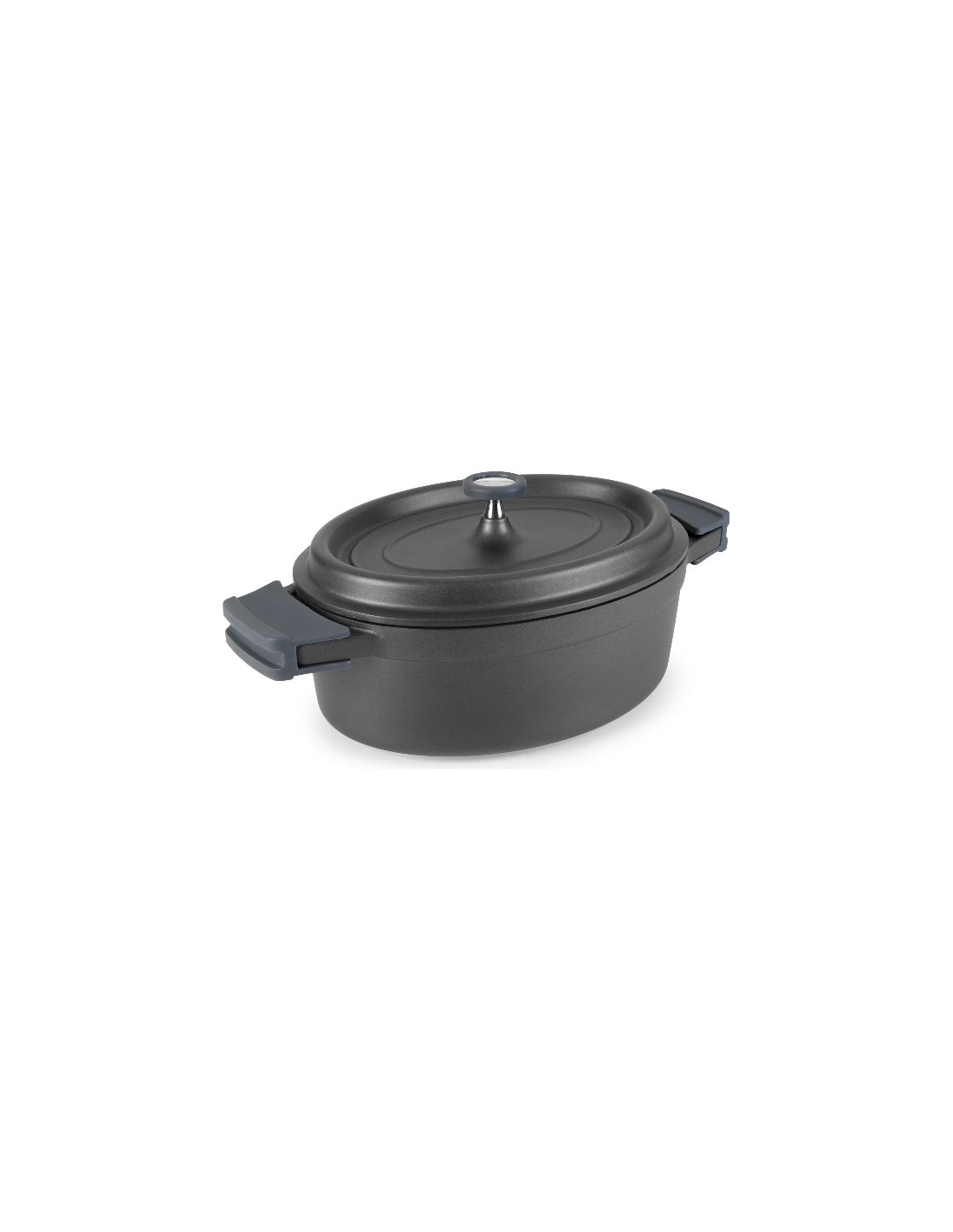 Lacor Schwarz Ovale Cocotte Aus Geschmolzenem Aluminium 26X20 Cm - Image 4