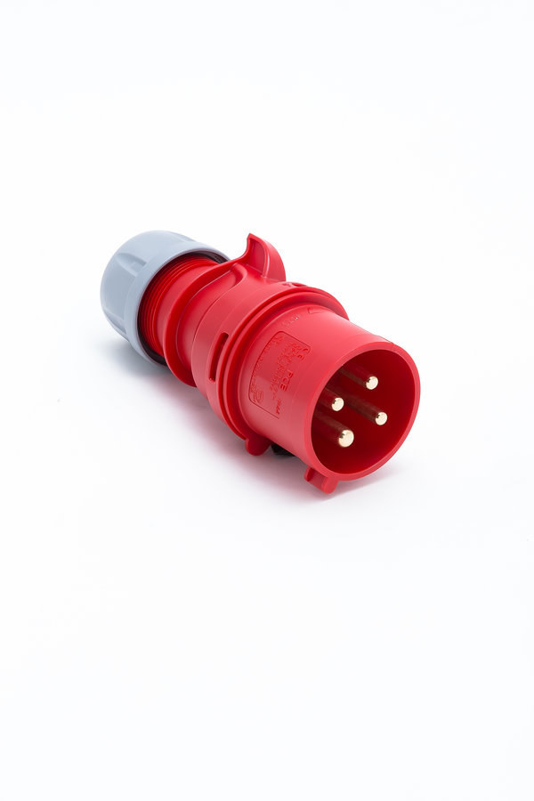 Pce Rot Tragbarer Shark-Stecker 32A 400V 3P+Z Ip44