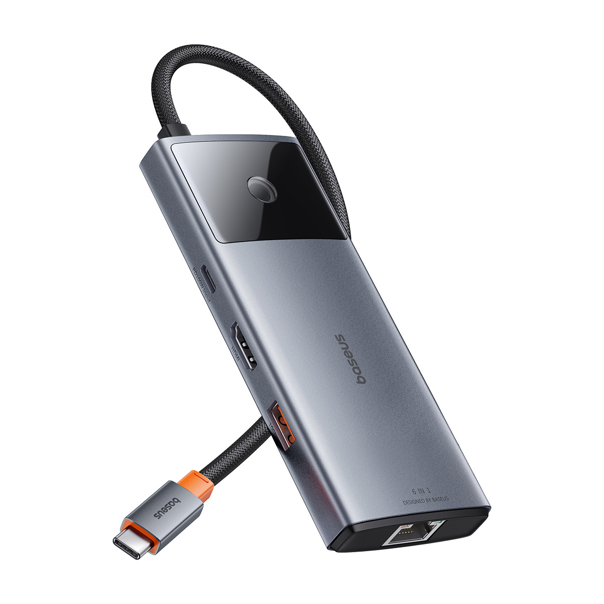Baseus USB C HUB Dual HDMI 8K 4K adaptador 10-en-1 USB 3,2 10Gbps divisor con RJ45 SD TF tipo C PD 100W para MacBook Pro Air HUB