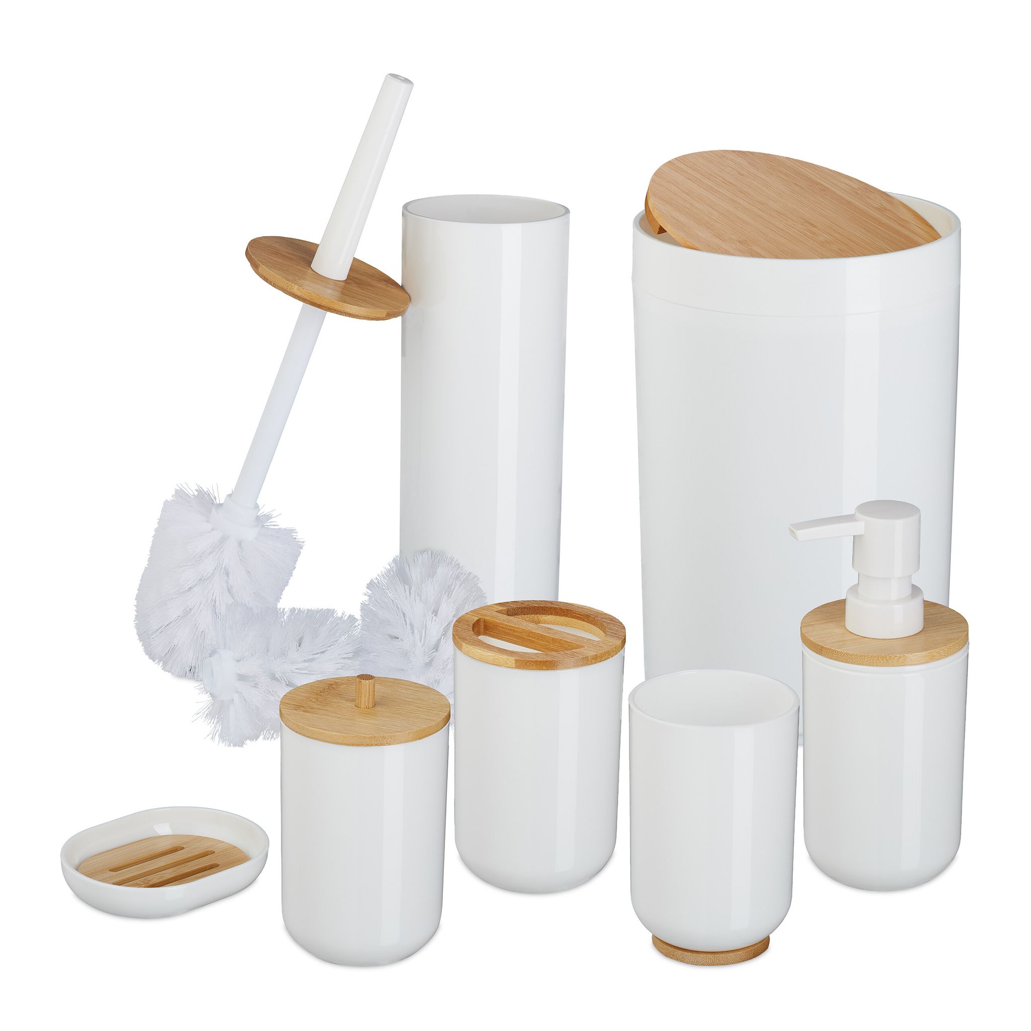 relaxdays Badaccessoire-Set "7-teilig"