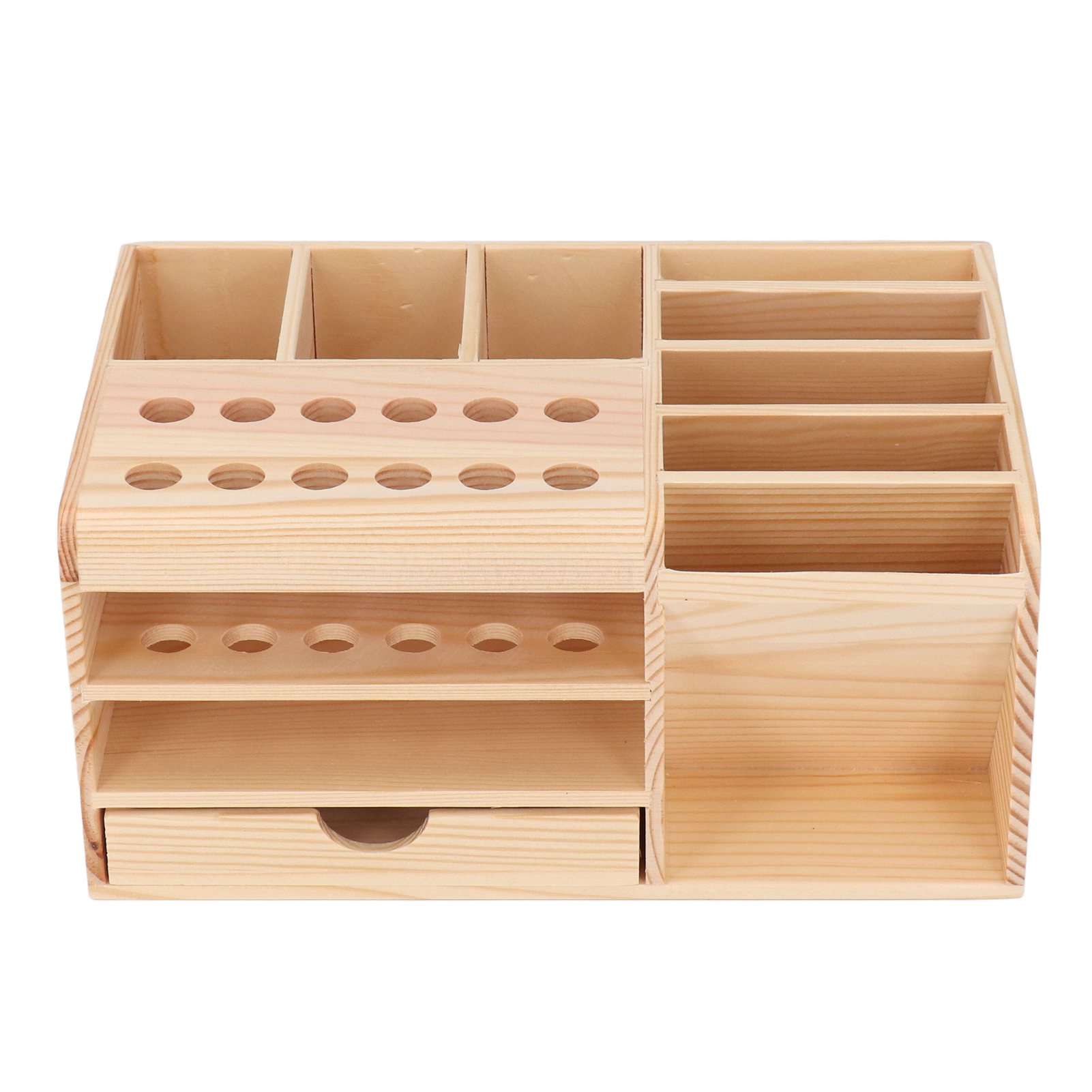 Boîte de rangement pour outils de réparation en bois synthétique, compartiments de classification, 20 x 15 x 10 cm