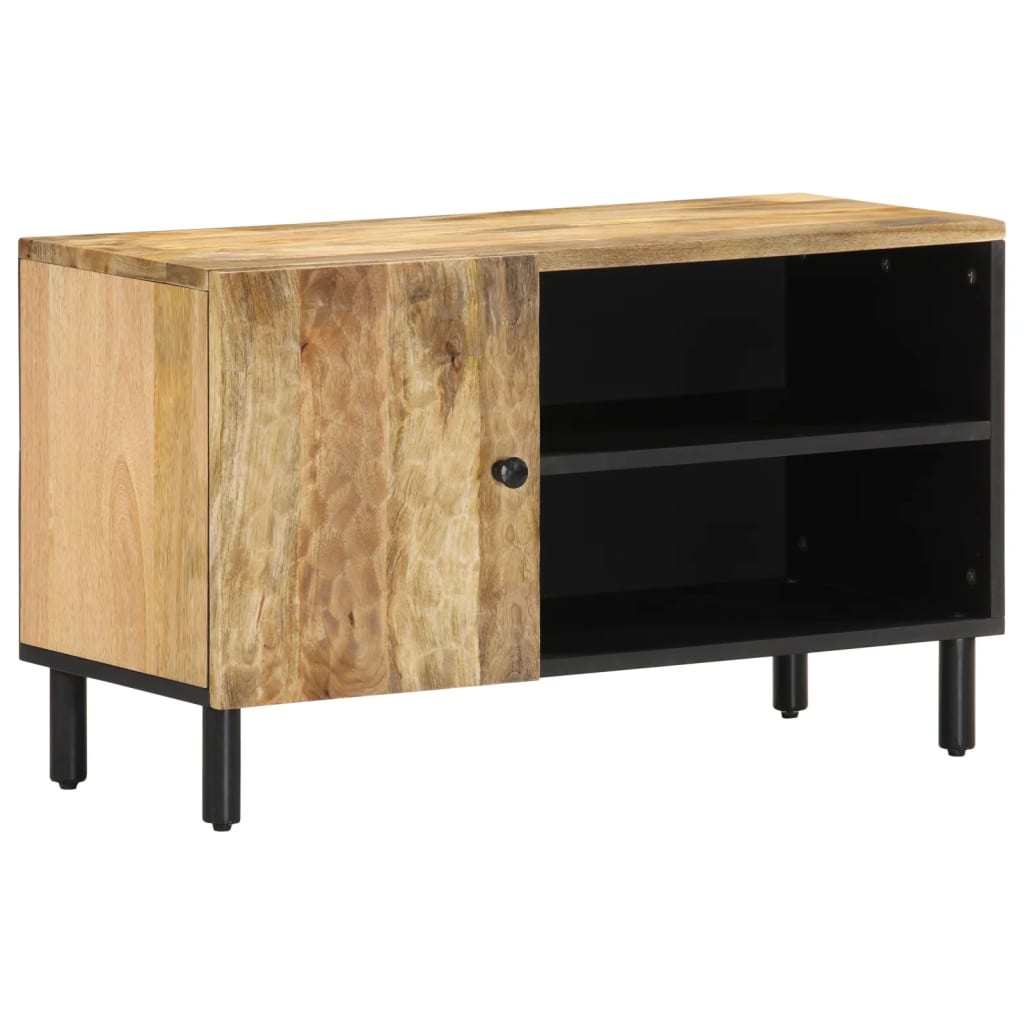 Meuble Tv 80x31x46 Cm Bois Massif De Manguier Vidaxl
