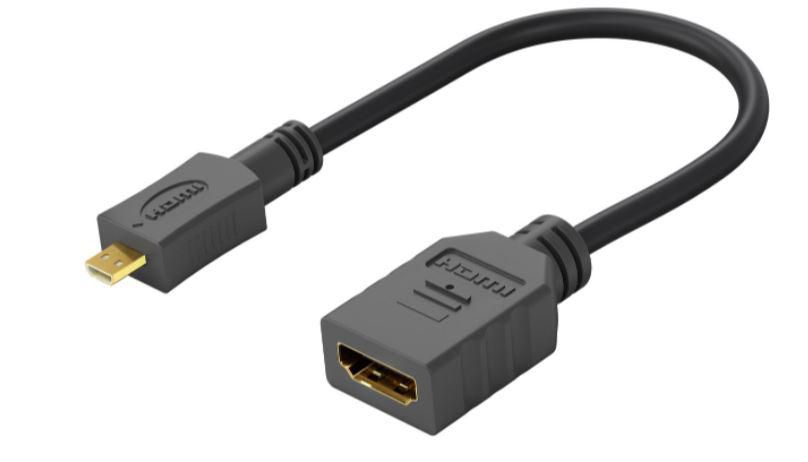 MicroConnect HDMI zu (HDMI), Video Adapter, Schwarz - Bild 4