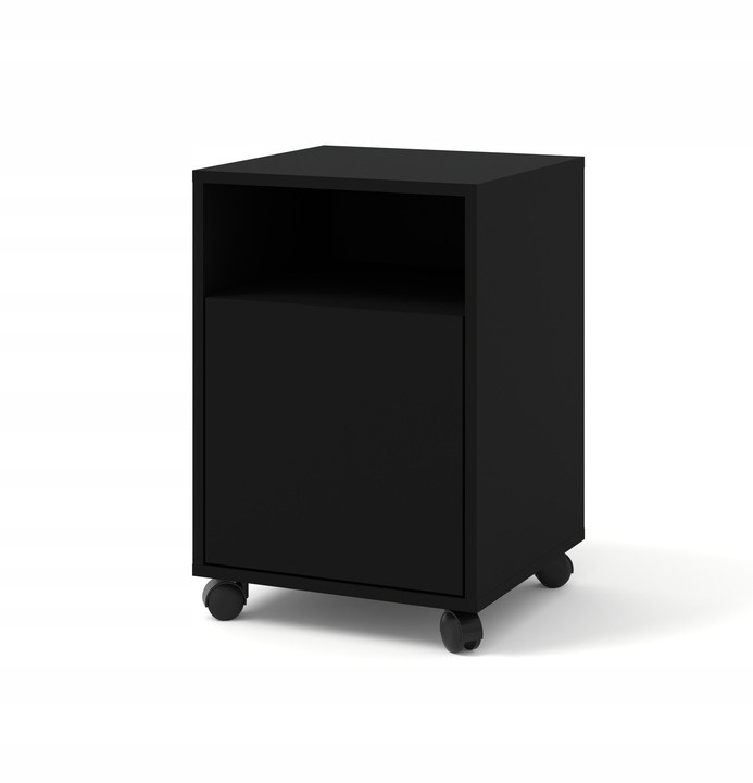 Bb-loisir - Meuble Sous Bureau 41x40x59 Cm Sur Roulettes Noir Mat