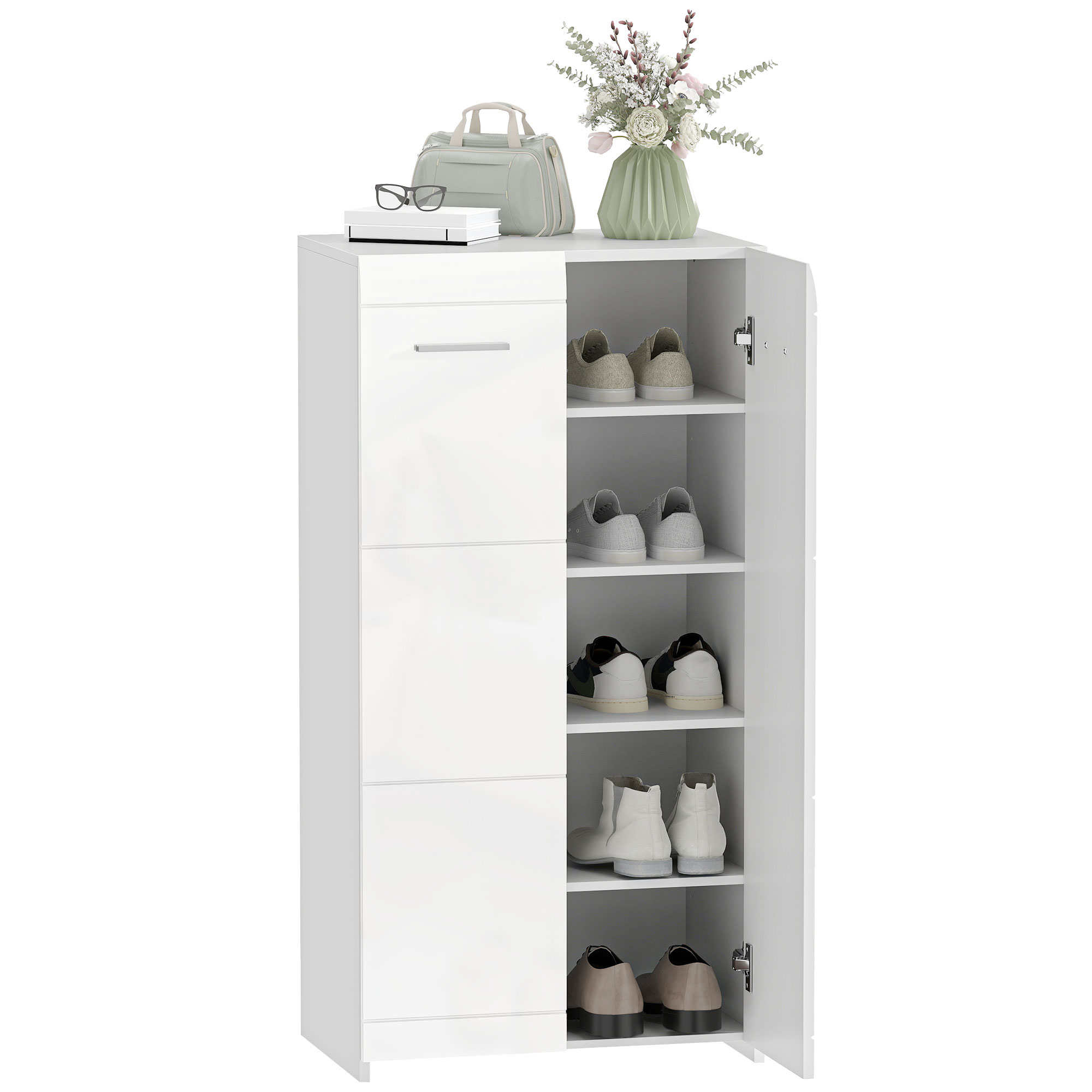 Meuble À Chaussures Laqué Blanc