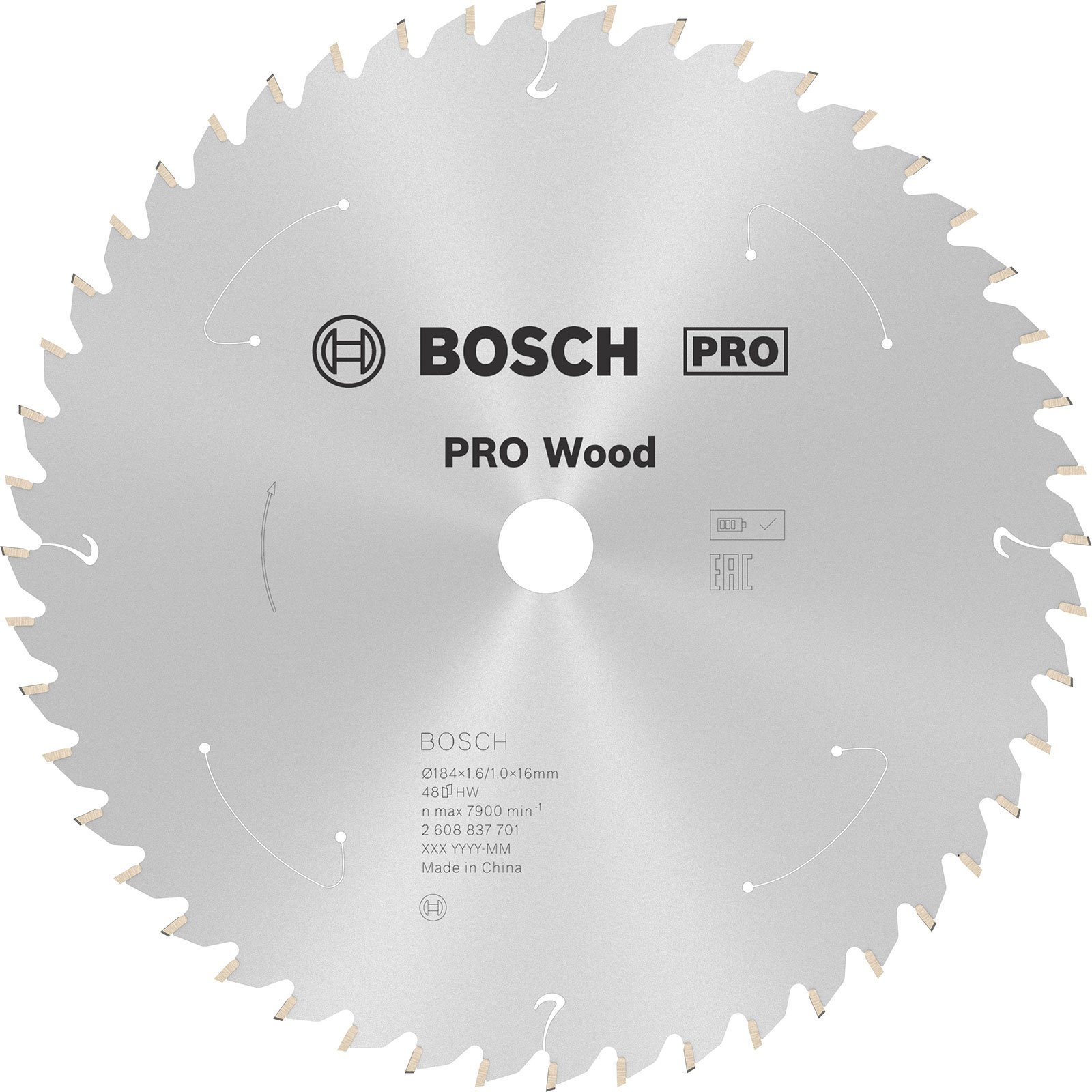 Lame PRO Wood pour scie à onglets, 184 mm, 48 dents — photo de l’offre ManoMano