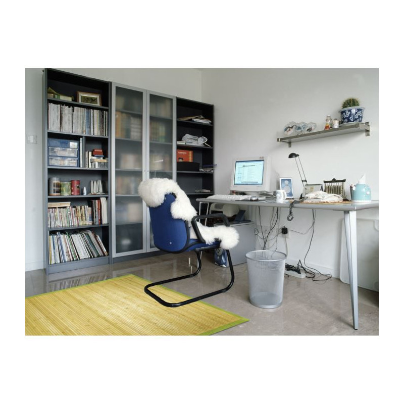 Thedecofactory - Solo Bamboo - Tapis En Bambou Larges Lattes Et Ganse