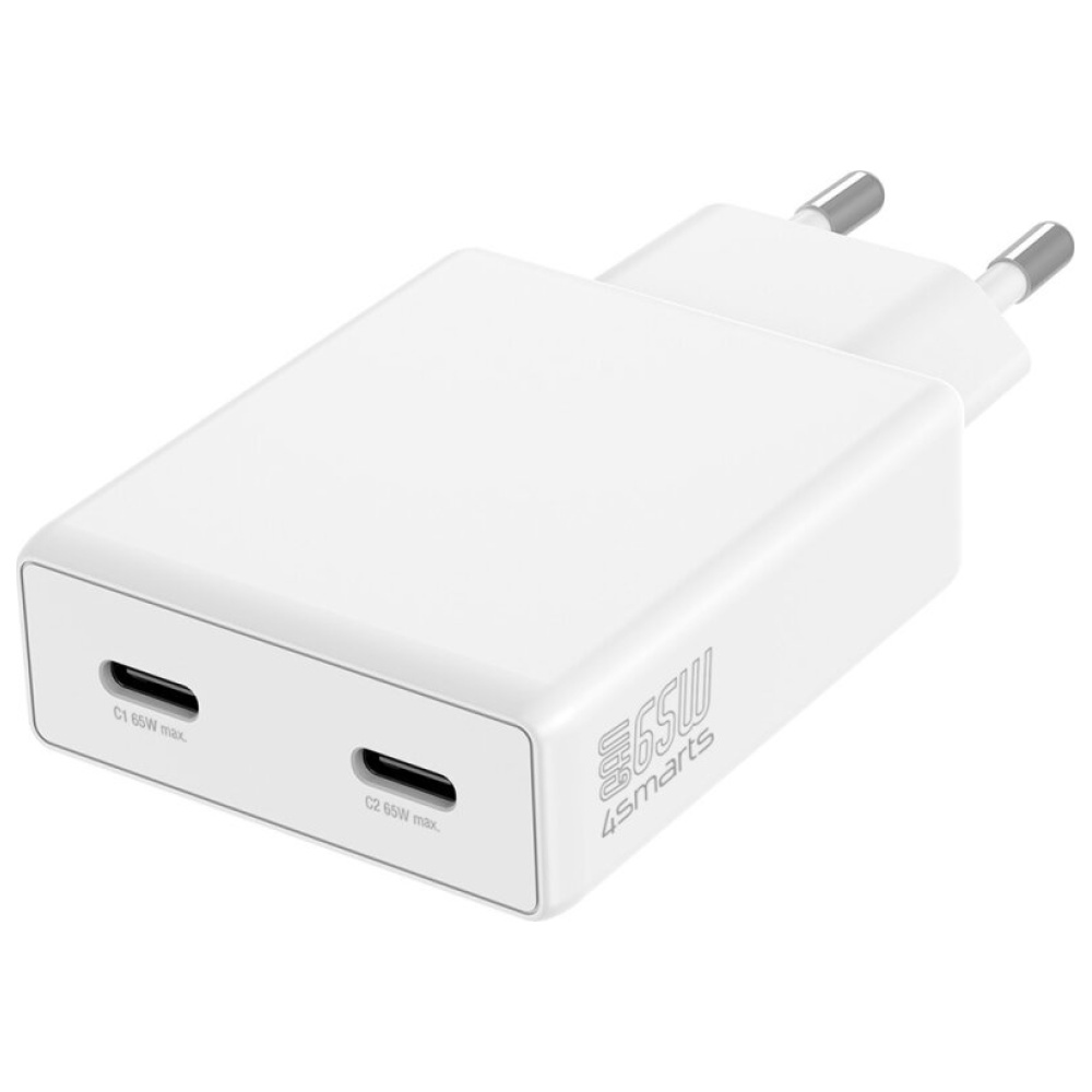 4smarts Netzladegerät PDPlug Slim Dual 65W GaN 2C, weiß - Bild 7