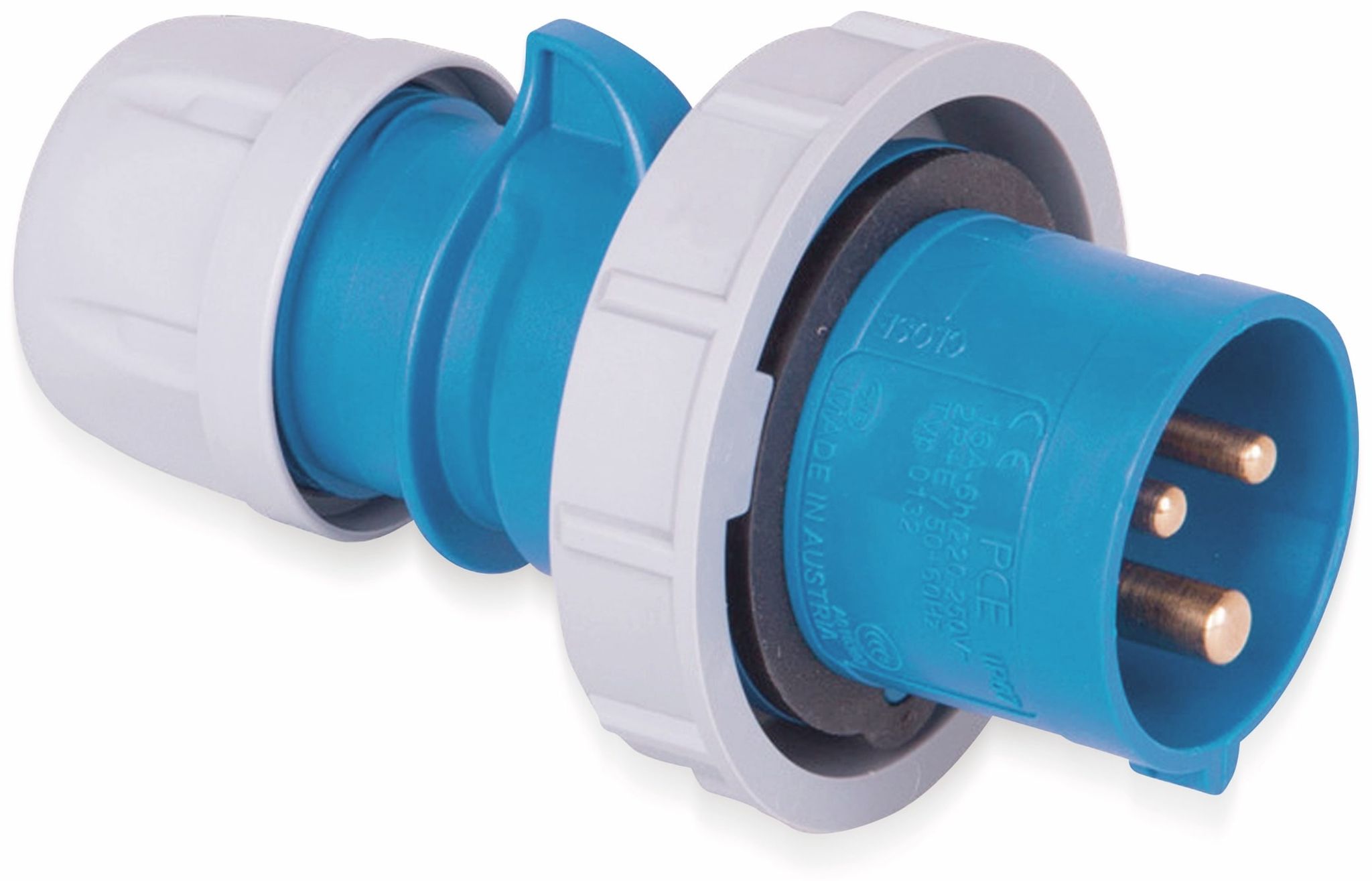 16A CEE Stecker IP66/IP67 3-polig 16 A Camping Caravan 3p PCE 0132-6 - Bild 8