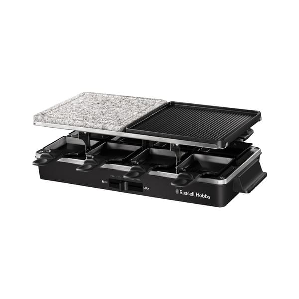 Russell Hobbs Schwarz Raclette "26280-56" 8 Stk. Raclettepfännchen 1.400 W Grill Für 8 Personen Multi-Grill von Baur - Image 4