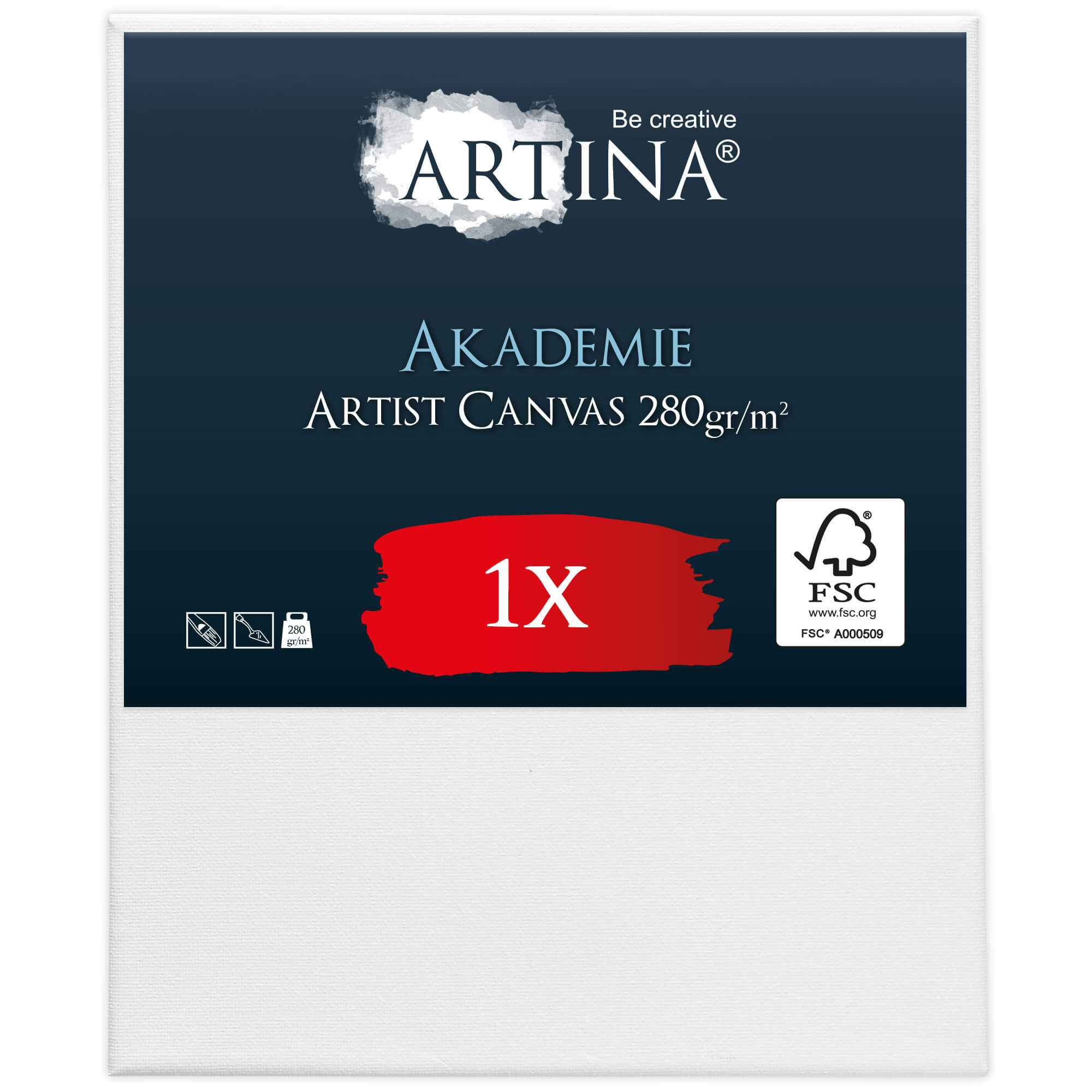 Artina Keilrahmen Leinwand Akademie, 50x60cm