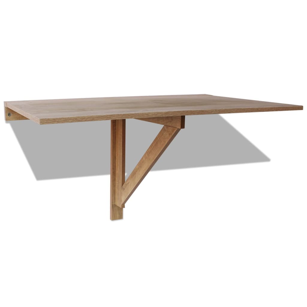Folding Wall Table Oak 100x60 Cm Vidaxl