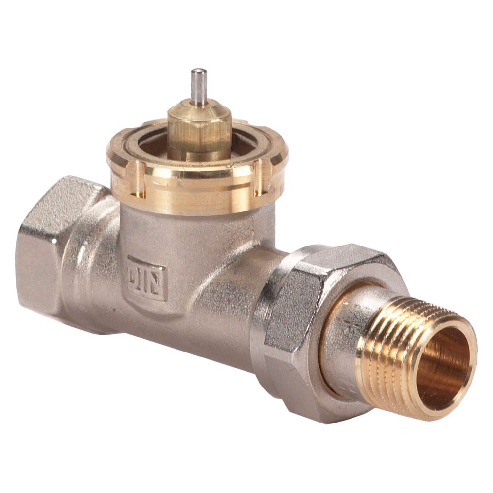 Danfoss Versilbert Ventilgehäuse Rav 25/8 R3/4, Durchgang, Matt Vernickelt, 013U0027