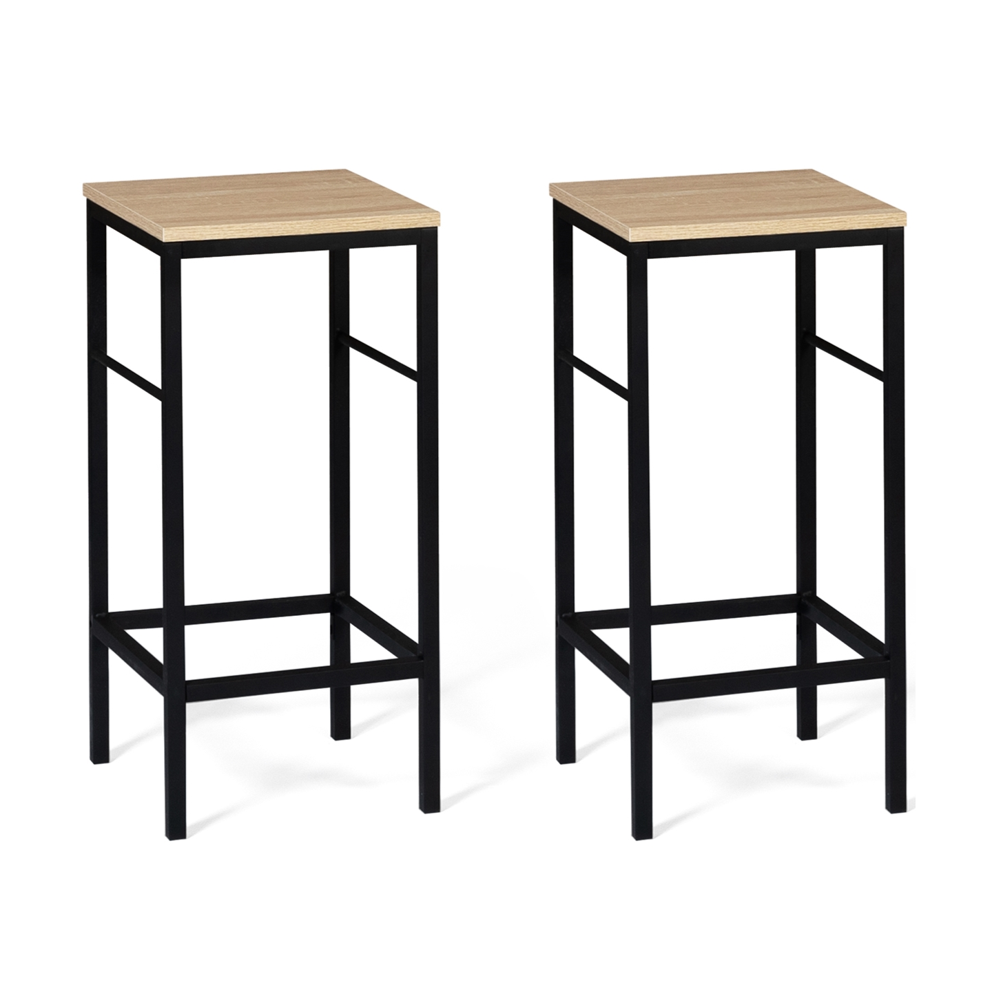 Idmarket - Lot De 2 Tabourets De Bar Detroit Design Industriel