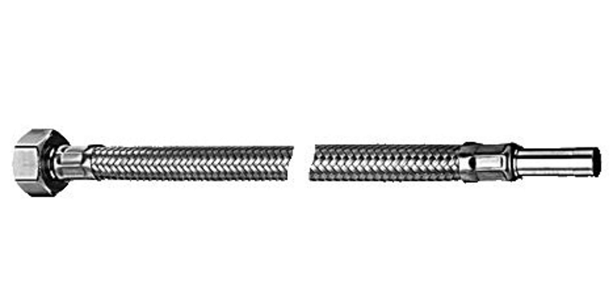 Schell - Clean-fix S Flexibler Schlauch 102130699 Verchromt, 300 Mm, Überwurfmutter G 1/2 Ig, Rohrstutzen Ø 10 Mm