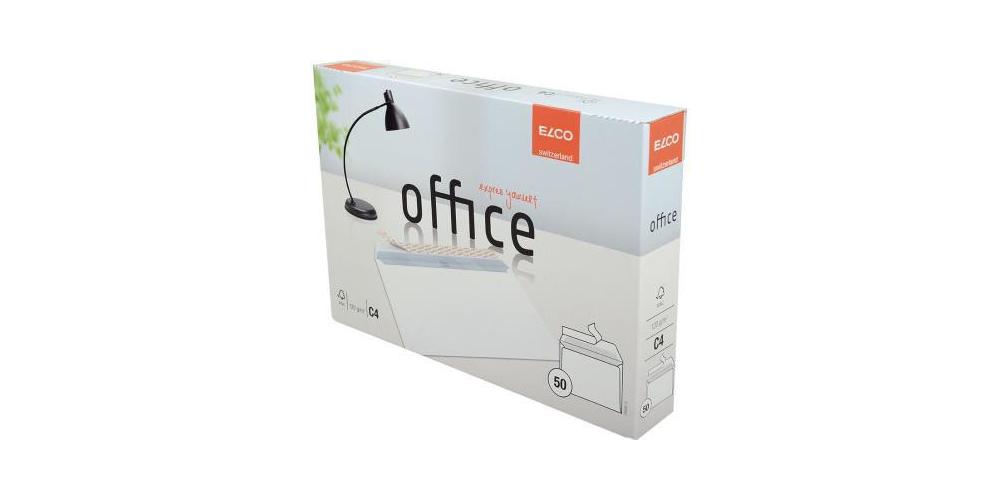 Elco Weiß Versandtasche Office Din C4 324 X 229 Mm (B X H) Ohne Fenster 120G/M² Mit Haftklebung Papier Hoch 50 St./Pack. - Bild 6