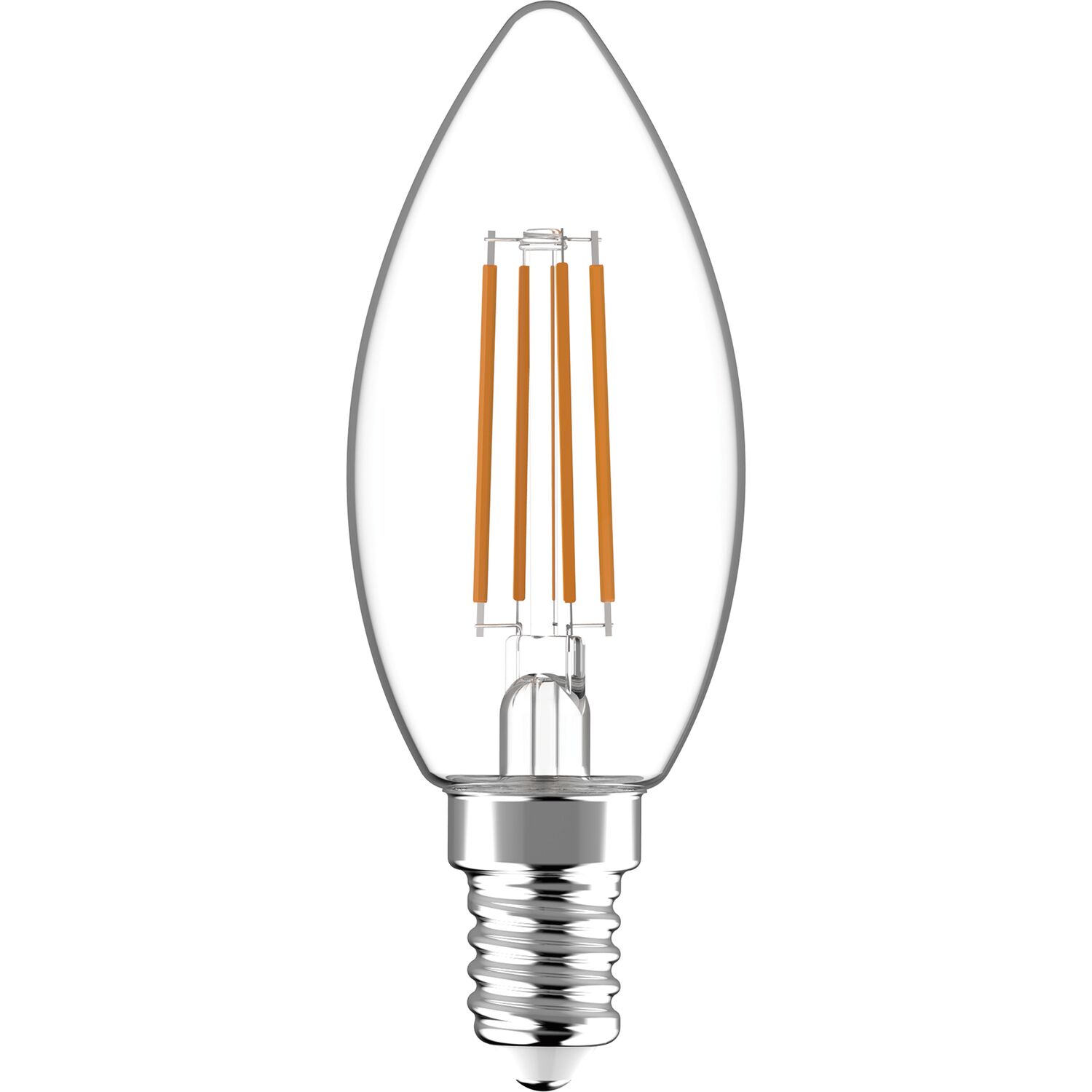 Shada Led's Light Led Filament Leuchtmittel - Kerze C35, E14, 4.5W, 2700K, Klar 330° - Dimmbar - 470 Lm - Bild 3