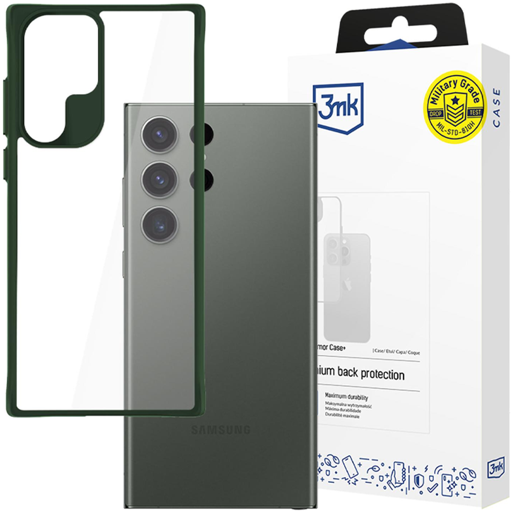 Oem Grün Samsung Galaxy S24 Ultra - 3Mk Satin Armor Case+