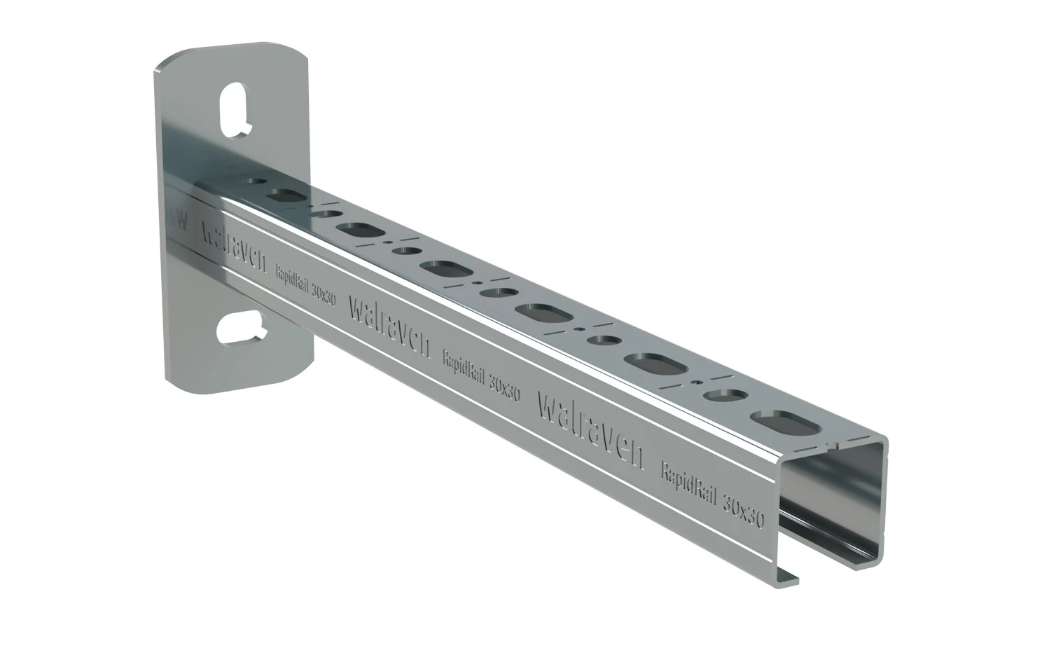 BIS RapidRail Wandkonsole mit Schnittmarkierungen, 30x15mm, L: 300mm - Image 4