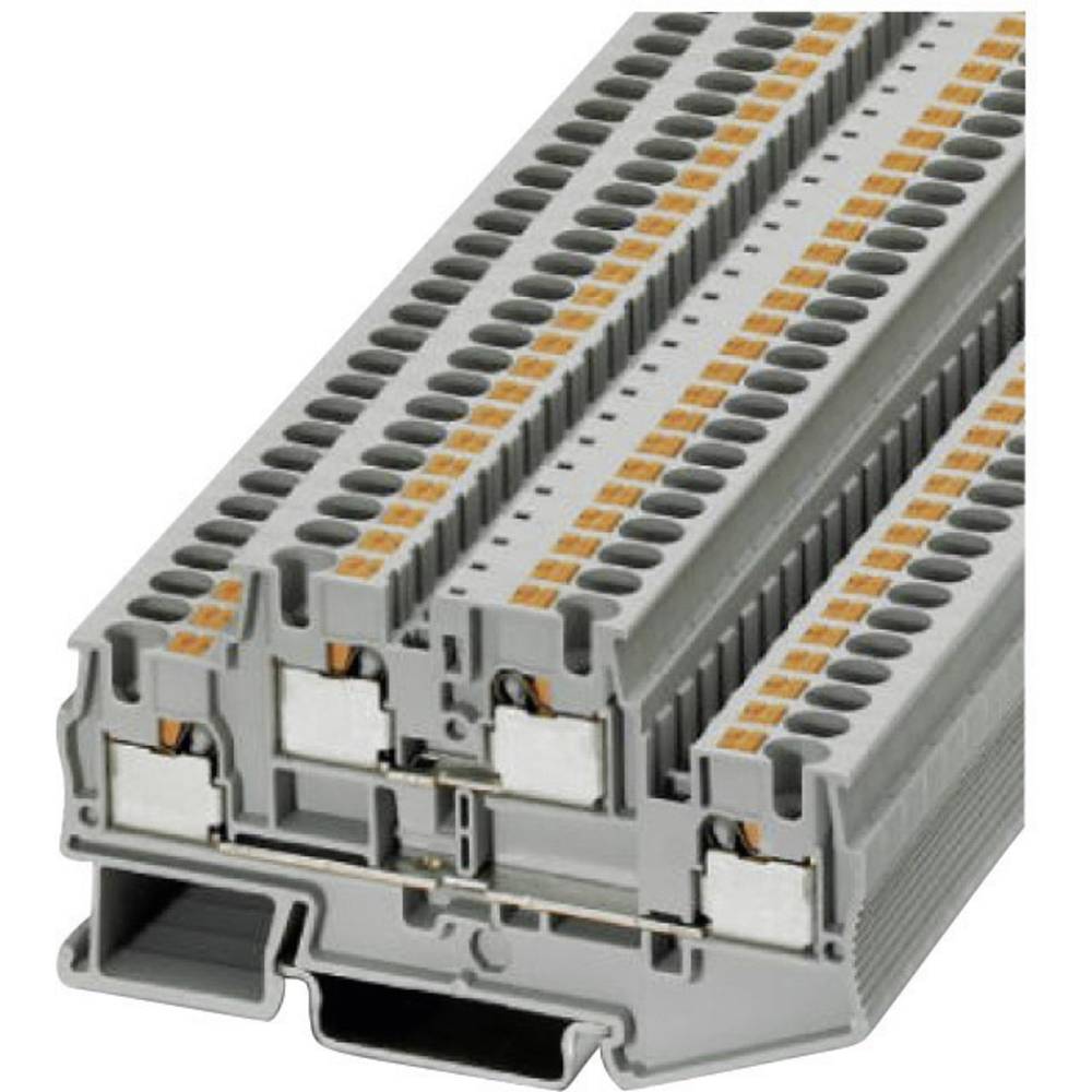 Phoenix Contact 3211786 Doppelstockklemme 6.2mm Schnellanschluss Grau