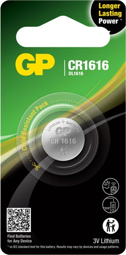 Gp Lithium-Knopfzelle 3V Cr1616 - 2,0 Stück - Cr 1616Sz