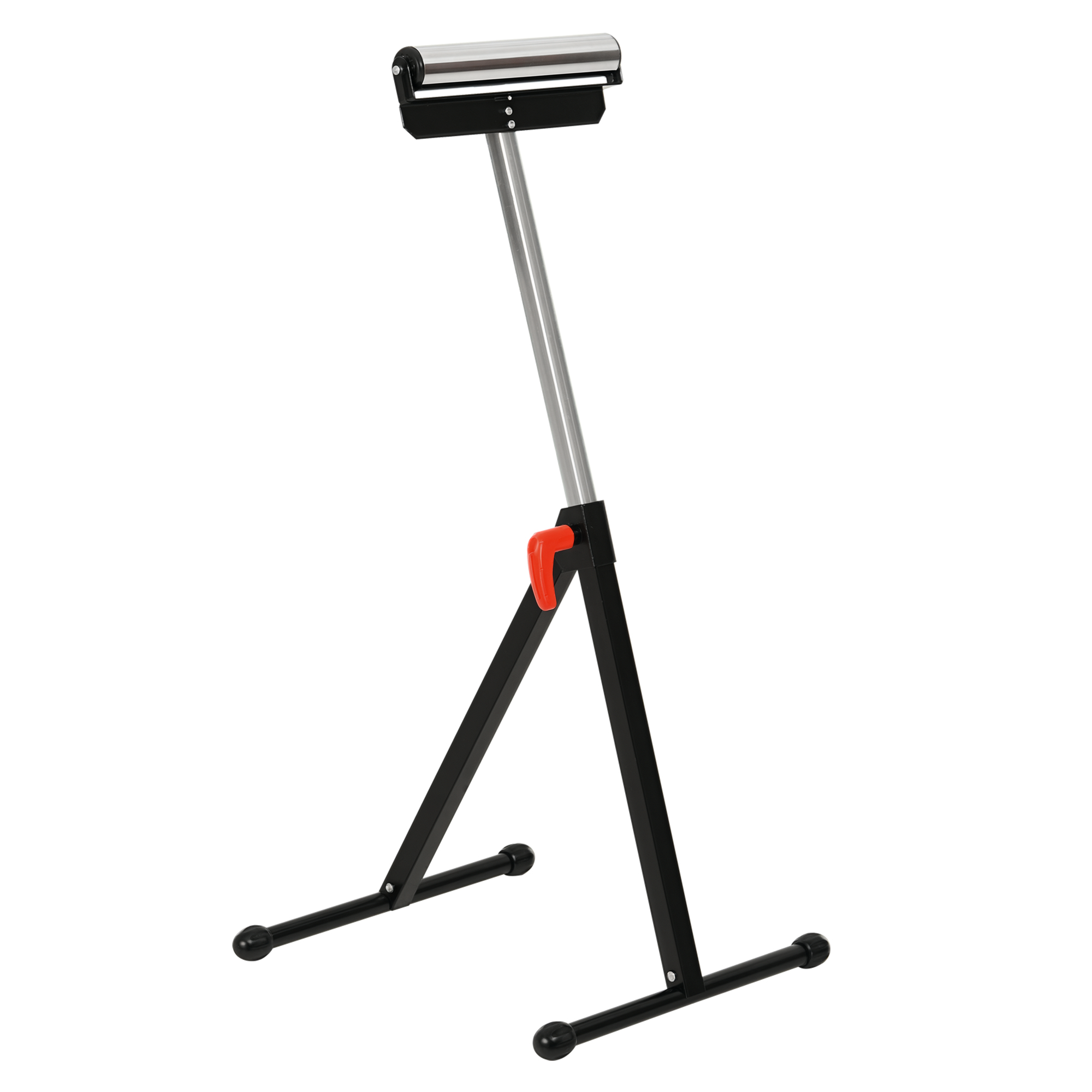Servante d'atelier à rouleau en métal, tréteau pliable réglable de 68 à 110 cm, noir