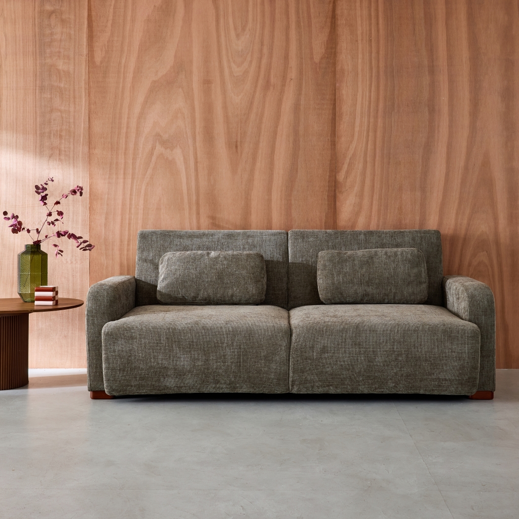 Sweeek - Canapé Convertible 3 Places Tissu L 211 X P 92 X 85cm - Dany