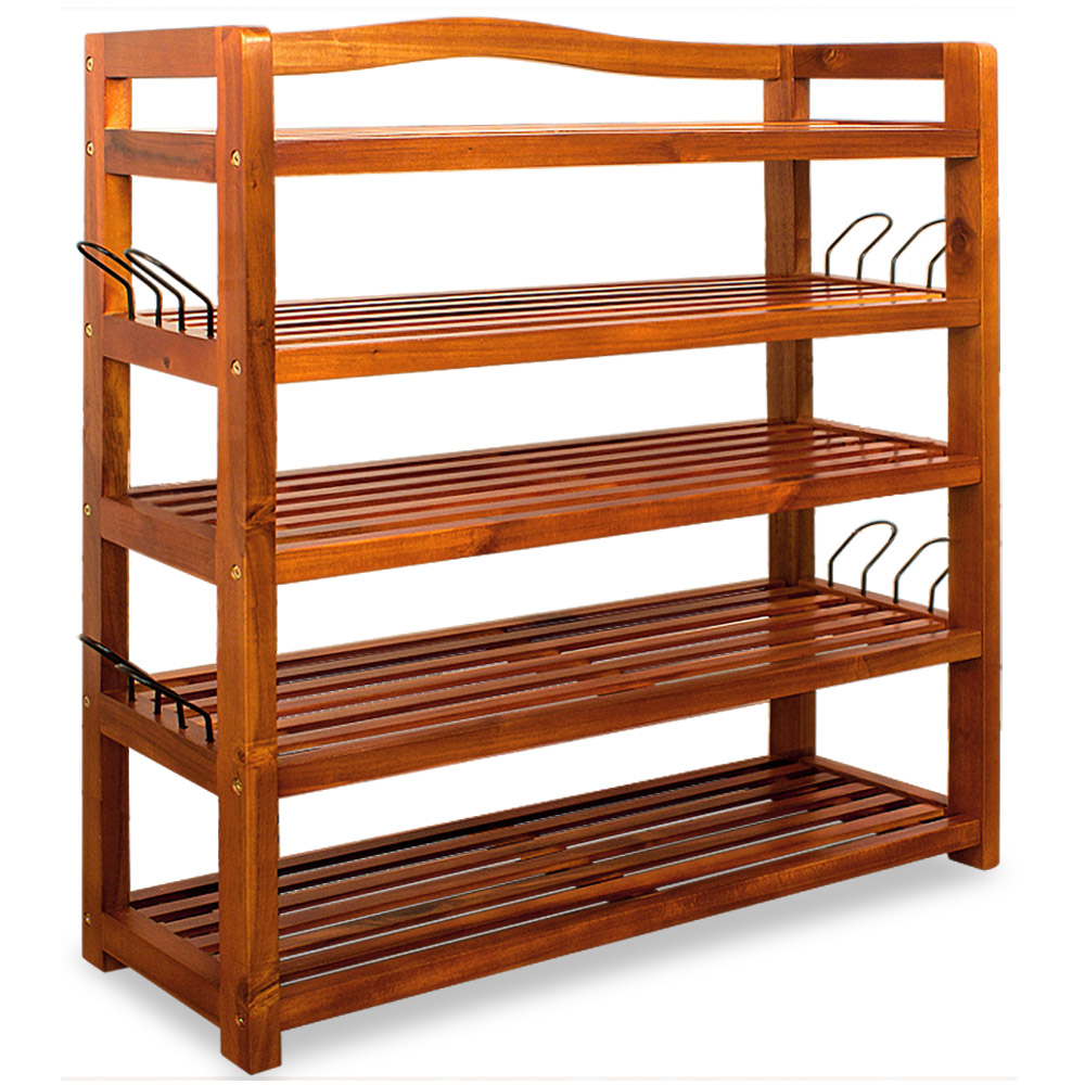 Casaria - Tagère À Chaussures À 5 Niveaux Meuble De Rangement Bois