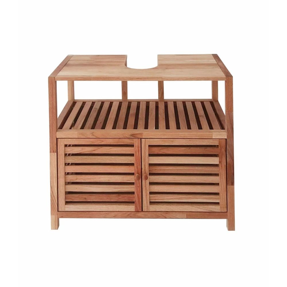 Naturel – Meuble De Salle De Bain Sous Lavabo Homeum 67,5 Cm – Bois