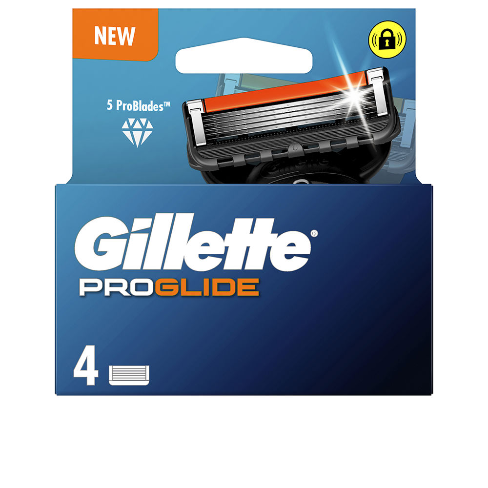 Blau Gillette Proglide Rasierklingen, Ersatzklingen, 4 Klingen, Zubehör, Herrenrasur - Bild 3