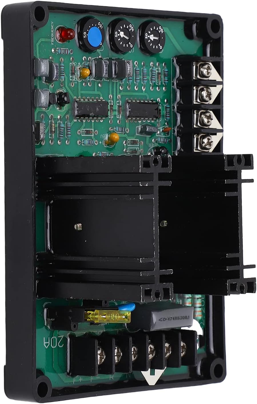 Régulateur automatique de tension AVR monophasé 180 à 240 V CA, sortie 90 V CC, 6 A continu et 20 A crête, sélection 50/60 Hz, pour générateur sans balais